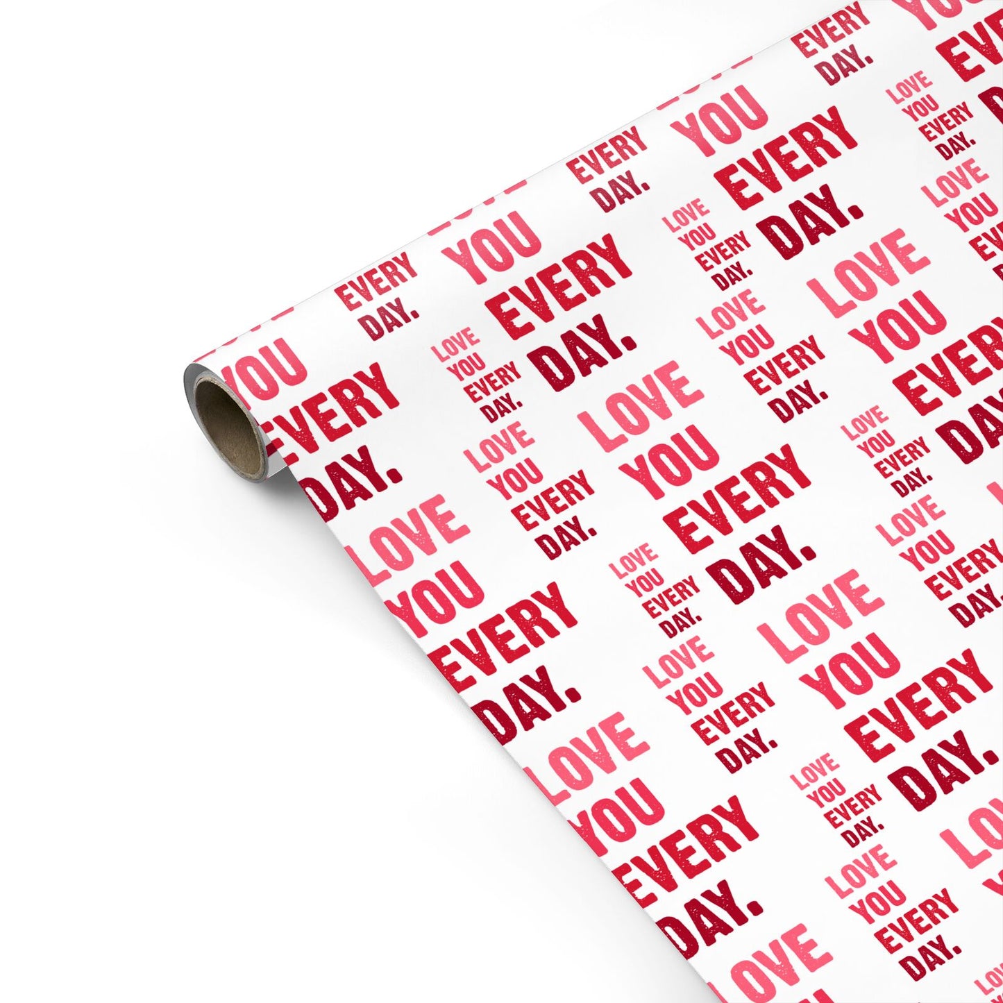 Love You Every Day Personalised Gift Wrap