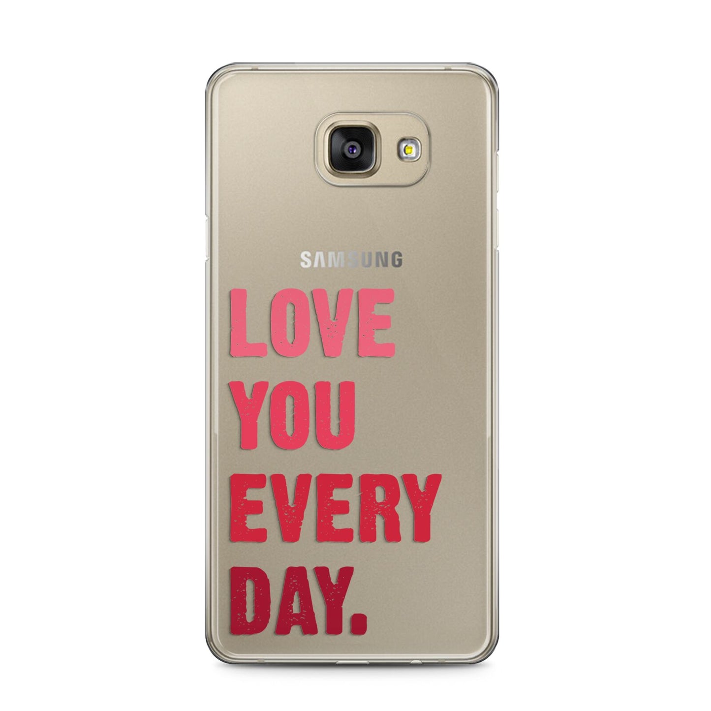 Love You Every Day Samsung Galaxy A5 2016 Case on gold phone