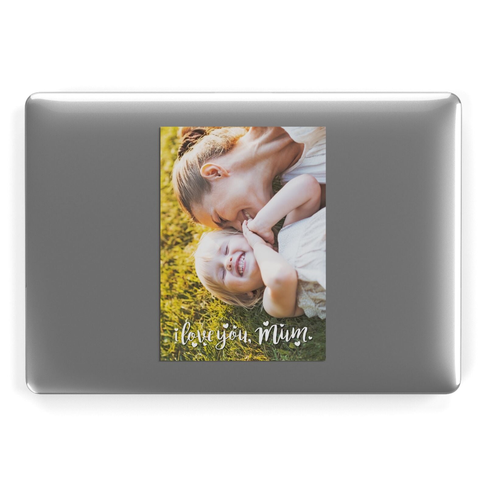 Love You Mum Photo Upload Apple MacBook Case