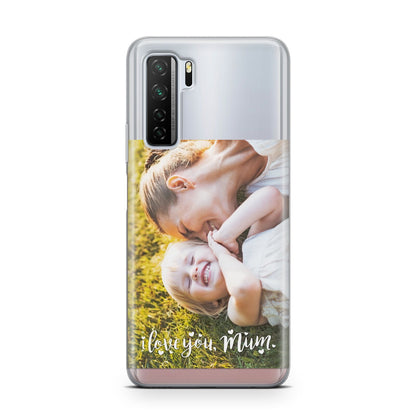 Love You Mum Photo Upload Huawei P40 Lite 5G Phone Case