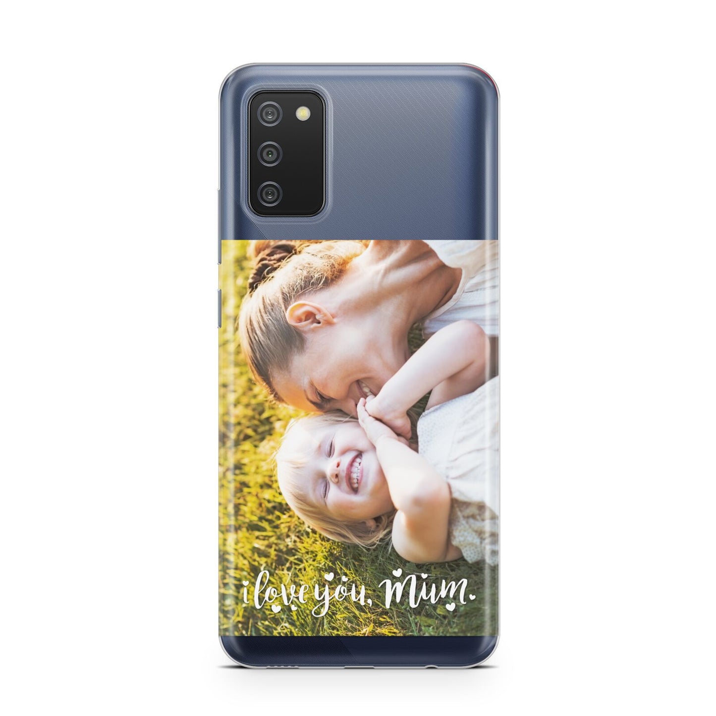 Love You Mum Photo Upload Samsung A02s Case