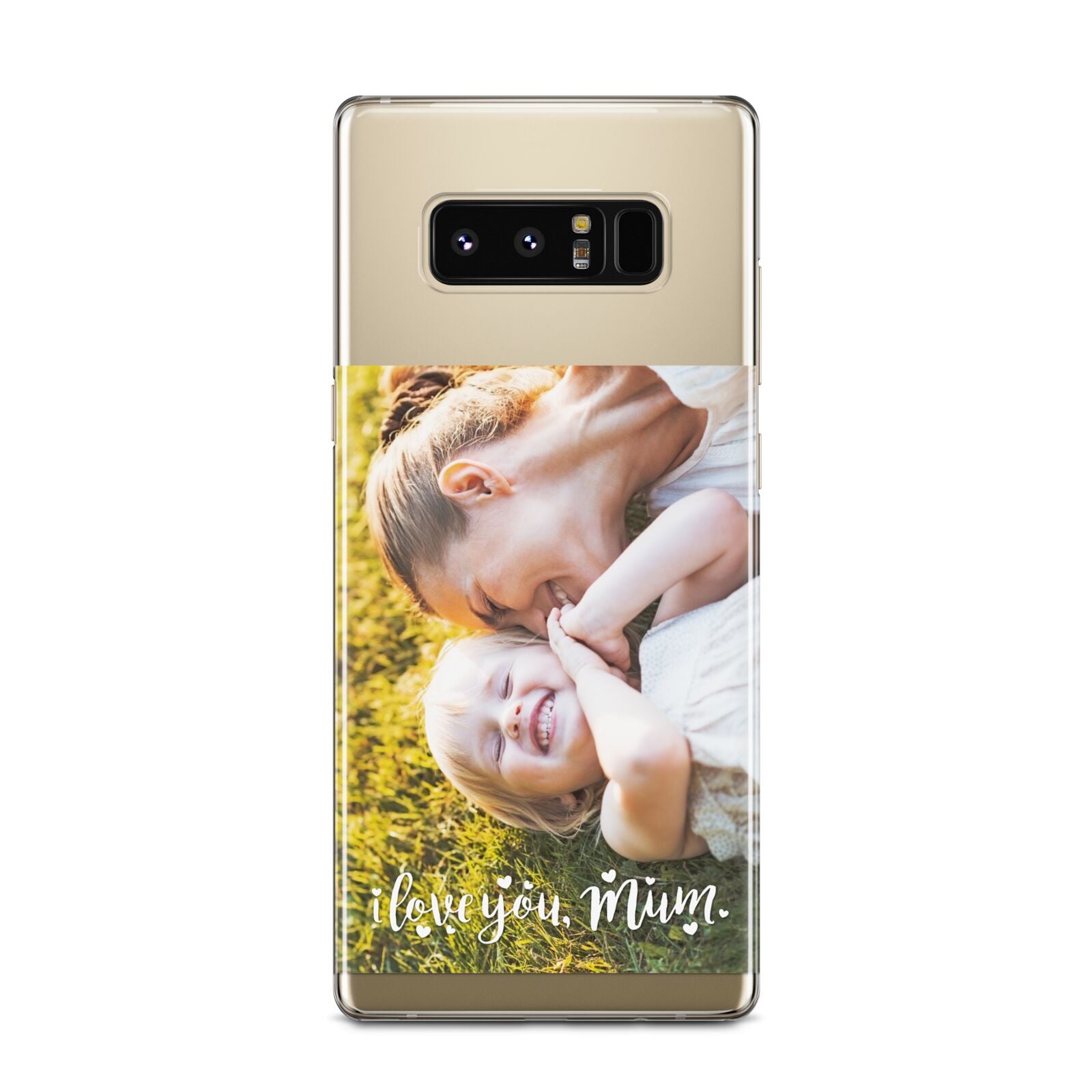 Love You Mum Photo Upload Samsung Galaxy Note 8 Case