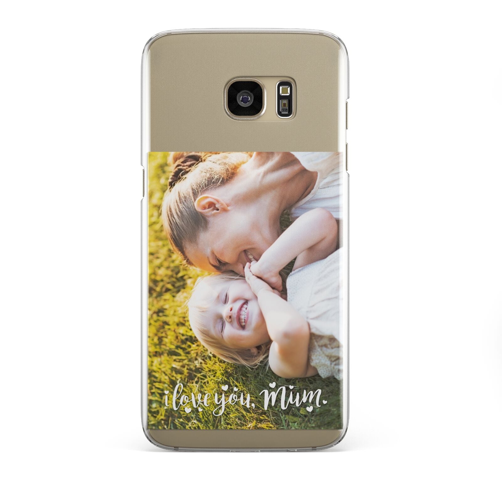 Love You Mum Photo Upload Samsung Galaxy S7 Edge Case