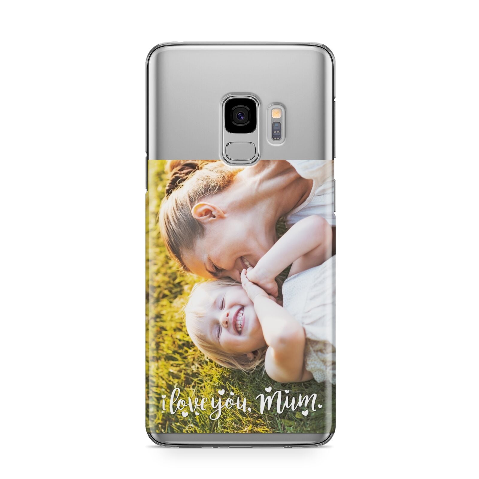 Love You Mum Photo Upload Samsung Galaxy S9 Case