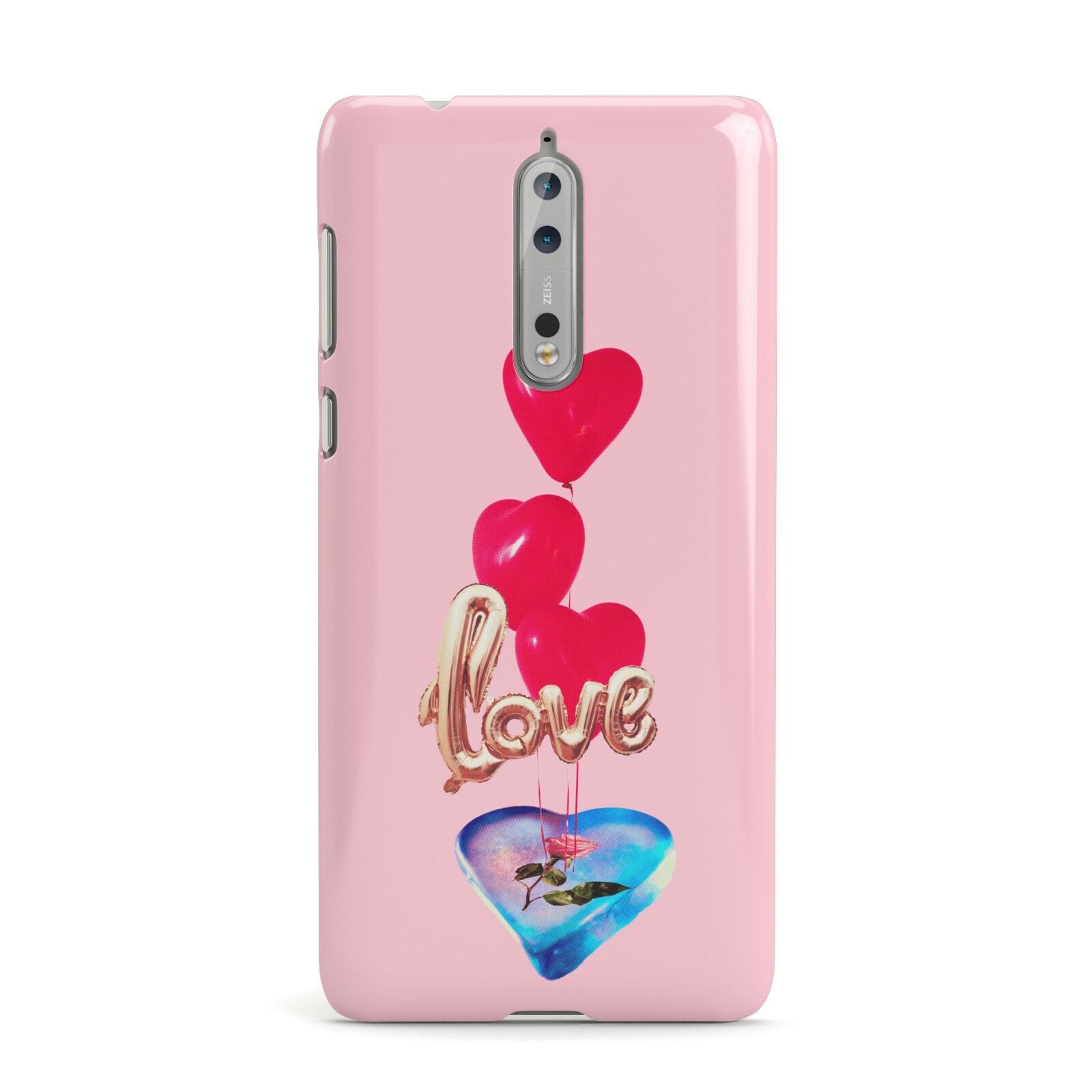 Love bubble balloon Nokia Case