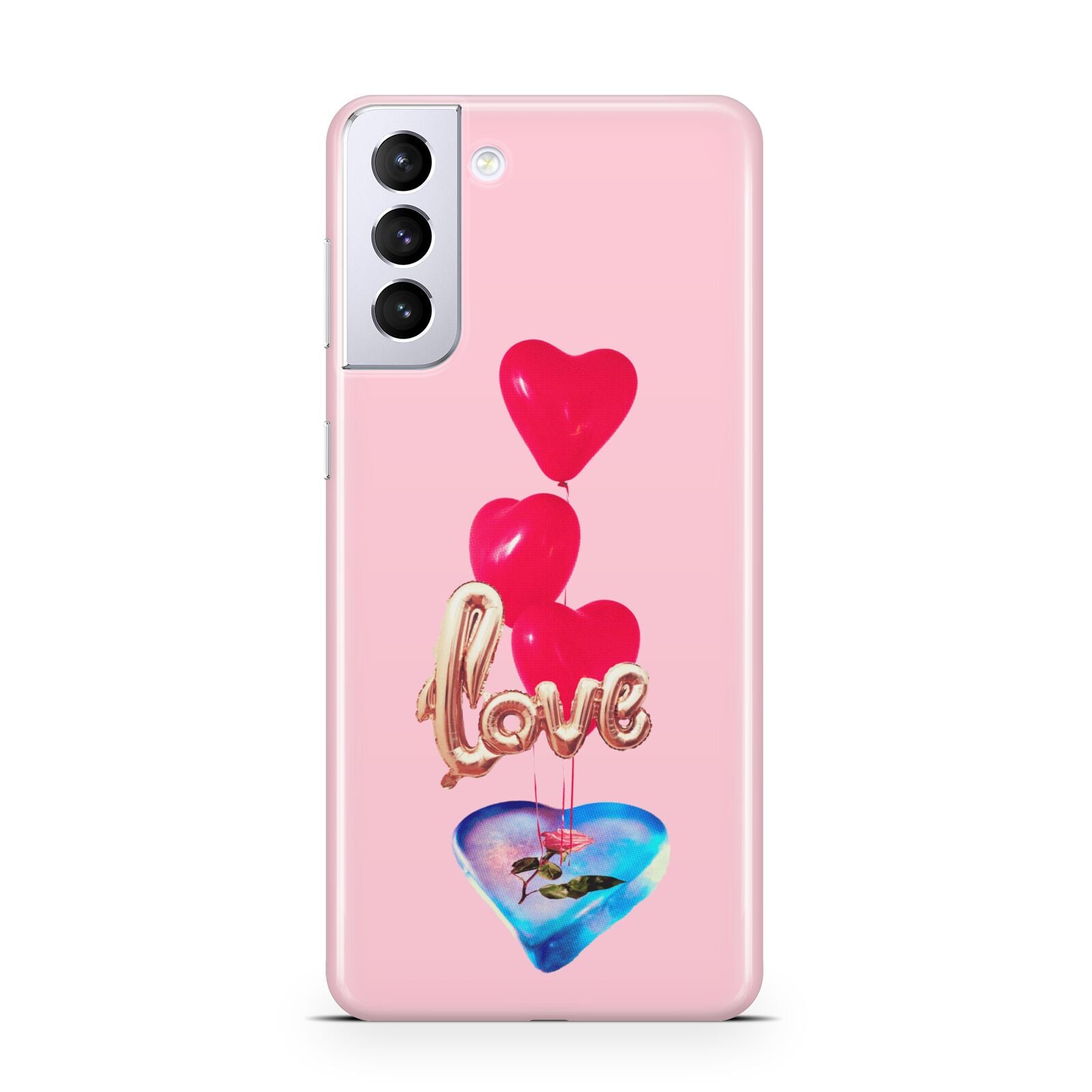 Love bubble balloon Samsung S21 Plus Phone Case