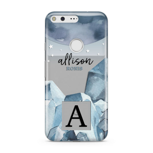 Lunar Crystals Personalised Name Google Pixel Case