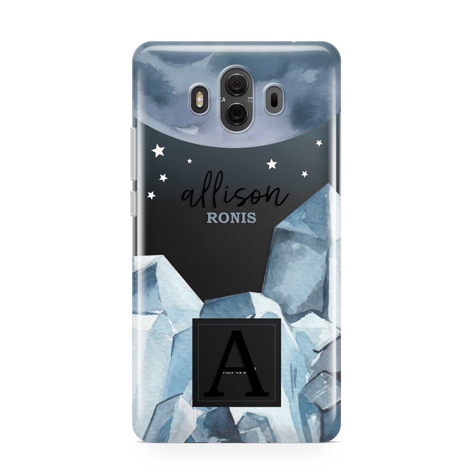 Lunar Crystals Personalised Name Huawei Mate 10 Protective Phone Case