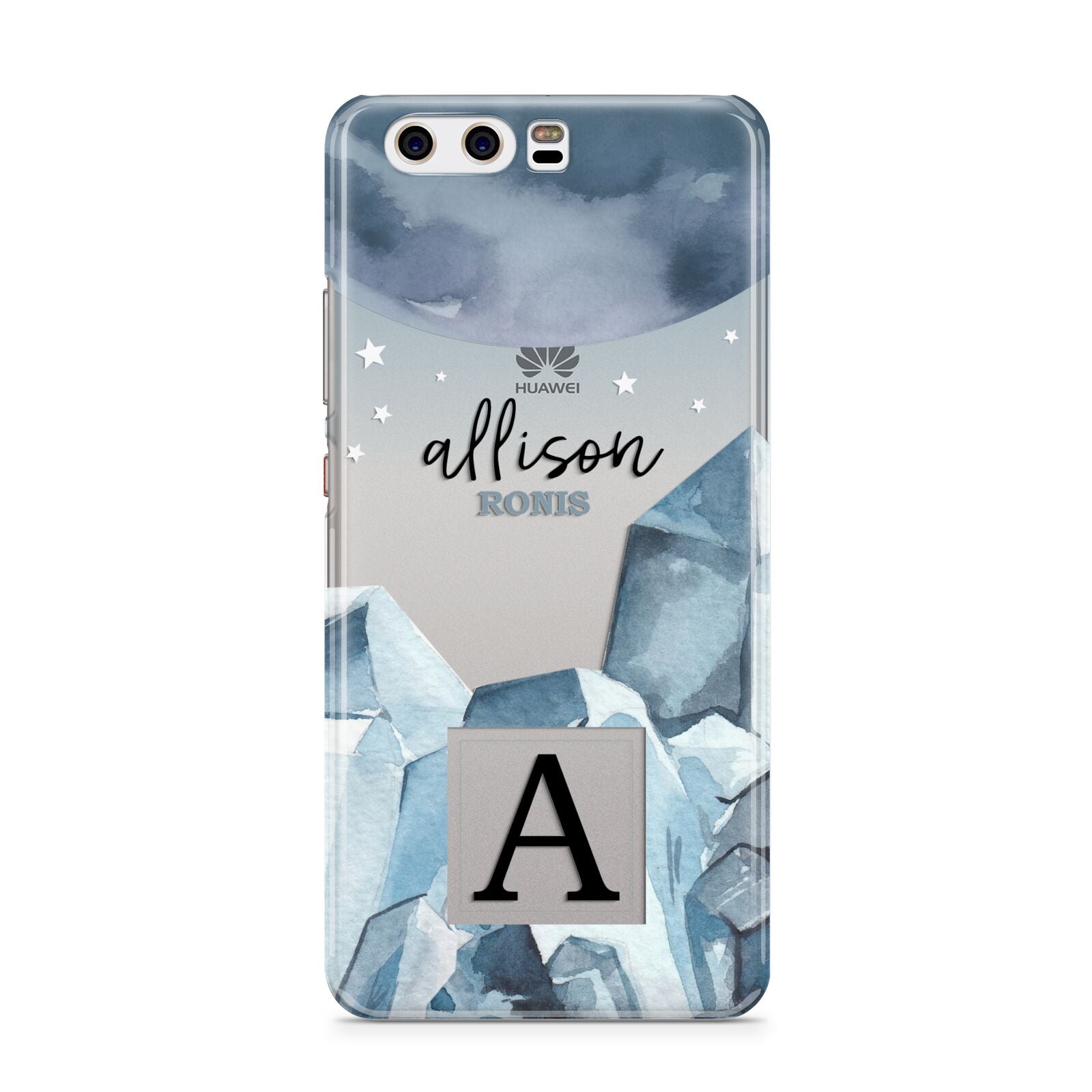 Lunar Crystals Personalised Name Huawei P10 Phone Case