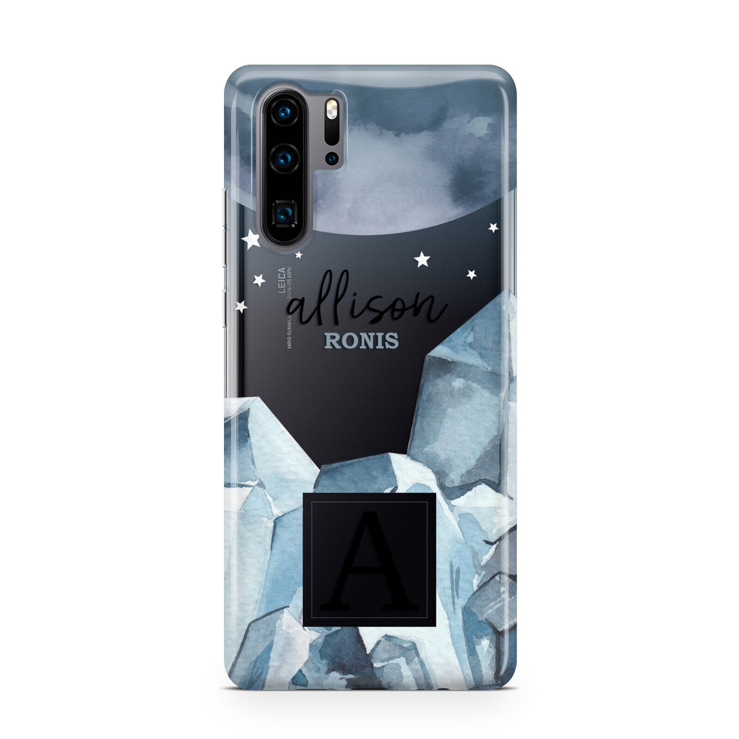 Lunar Crystals Personalised Name Huawei P30 Pro Phone Case