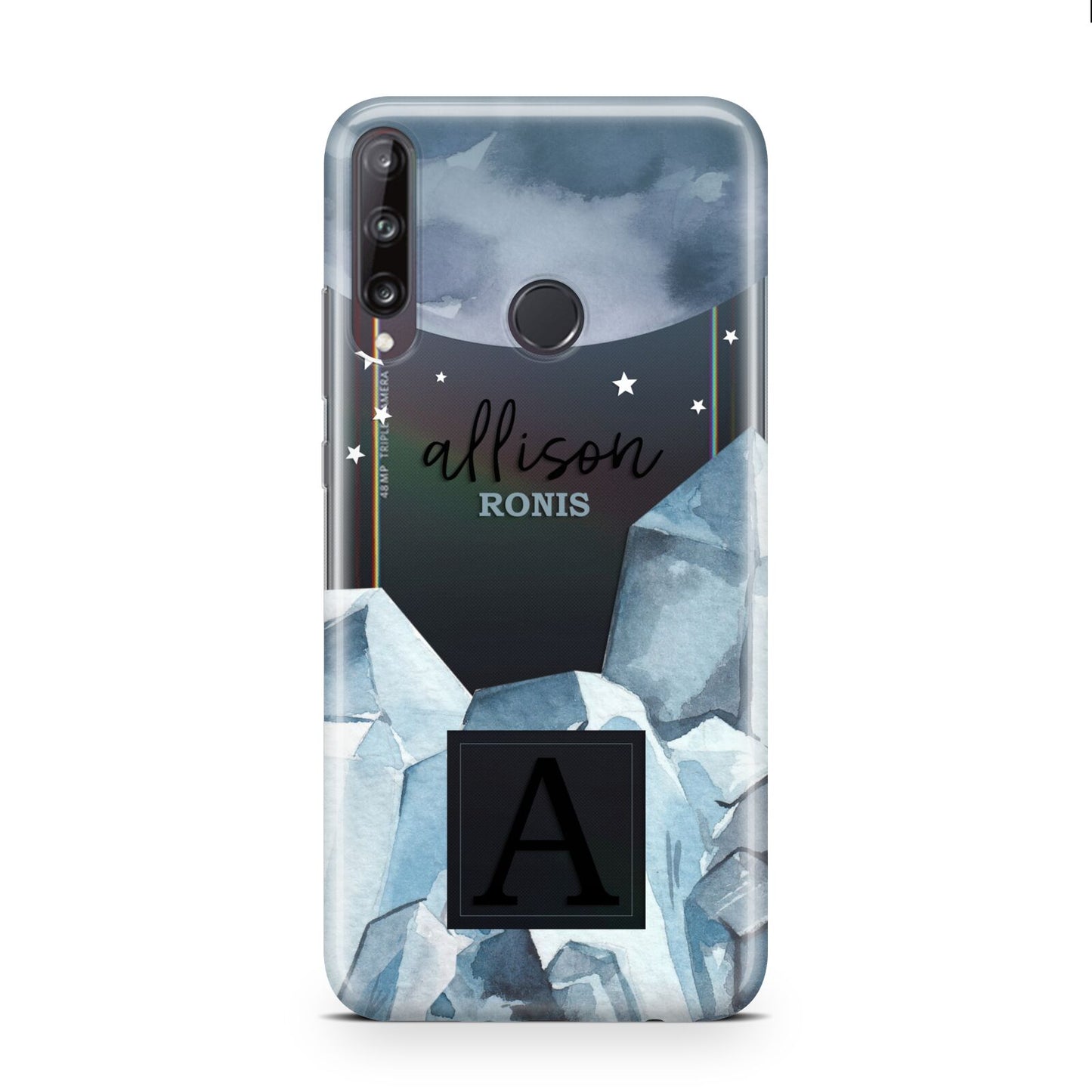 Lunar Crystals Personalised Name Huawei P40 Lite E Phone Case