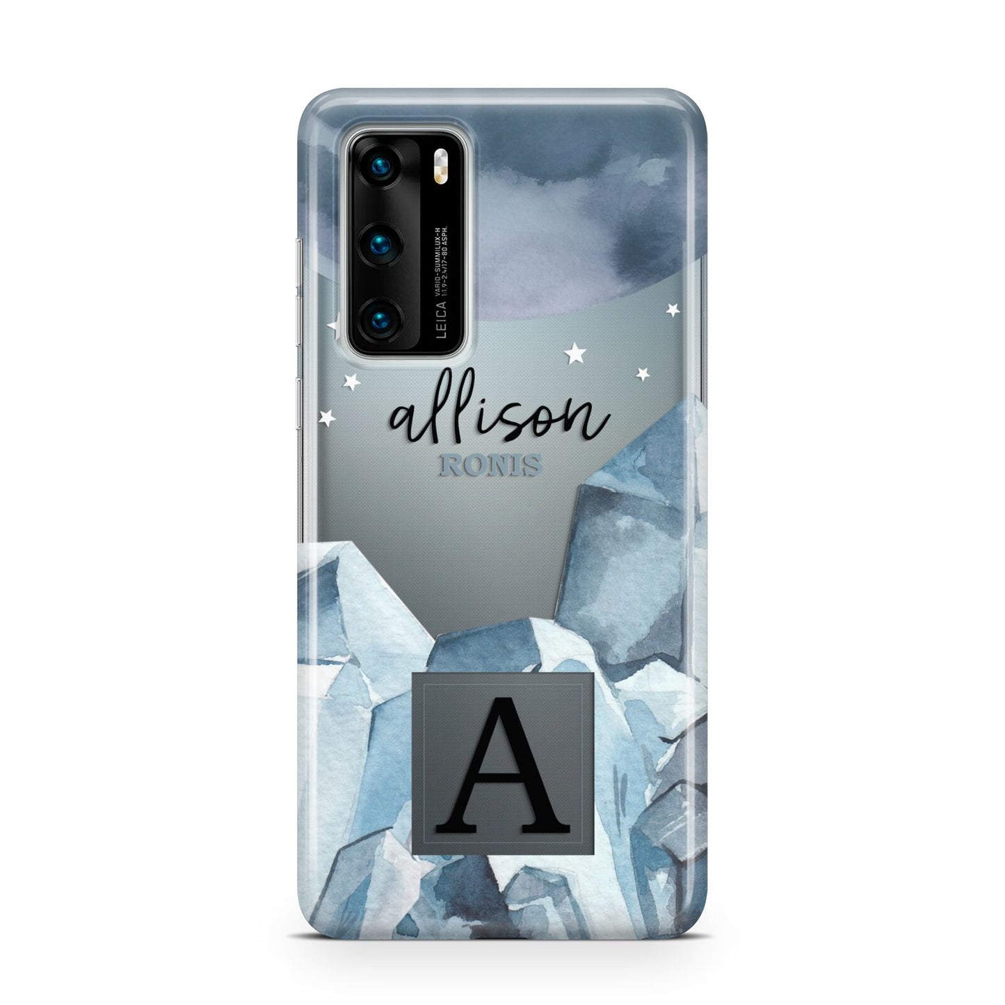 Lunar Crystals Personalised Name Huawei P40 Phone Case