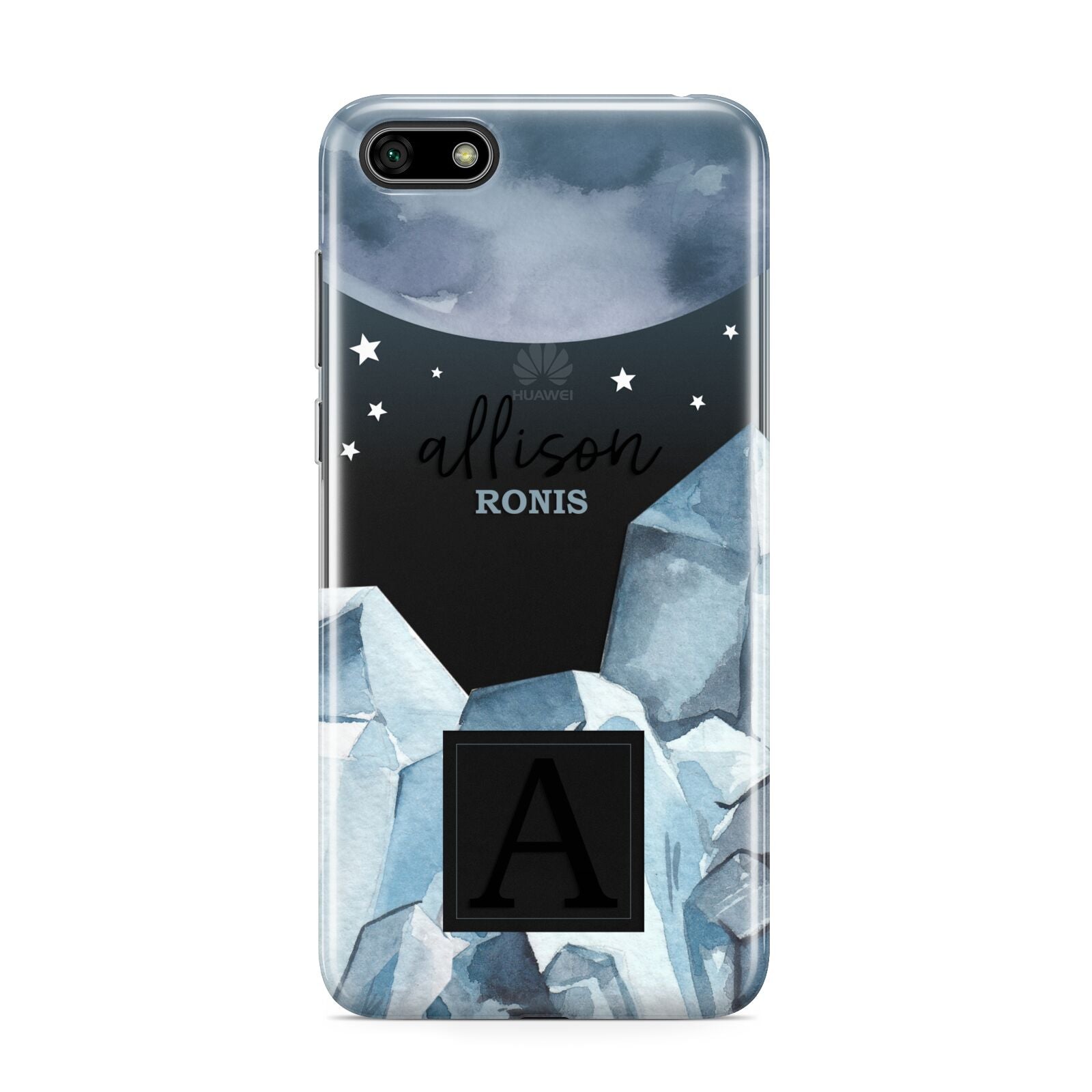 Lunar Crystals Personalised Name Huawei Y5 Prime 2018 Phone Case