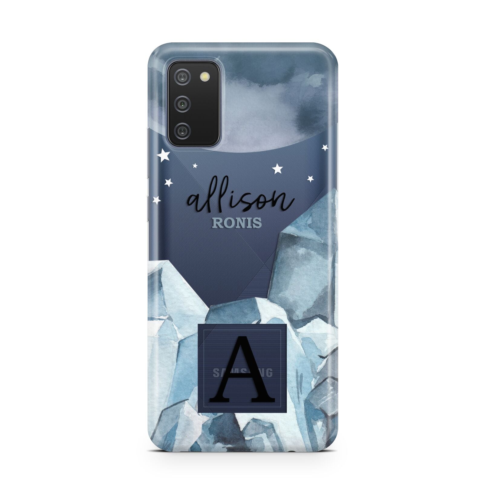 Lunar Crystals Personalised Name Samsung A02s Case