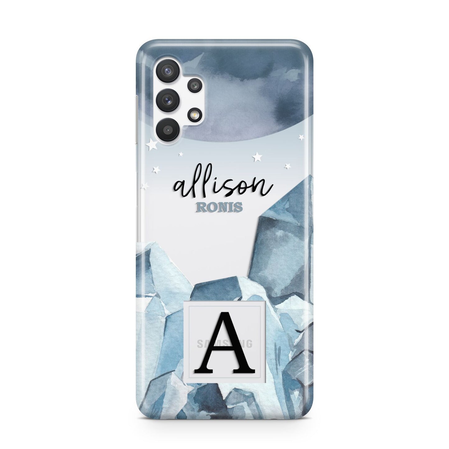 Lunar Crystals Personalised Name Samsung A32 5G Case