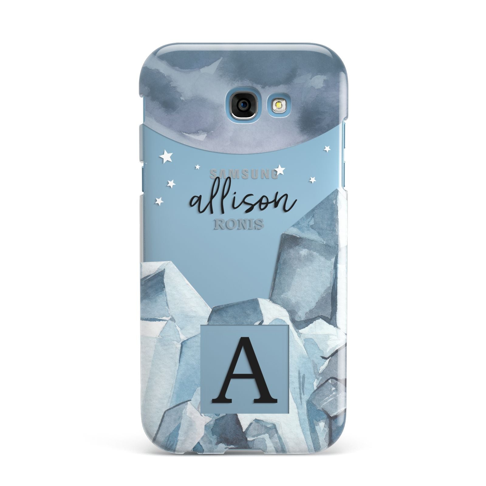 Lunar Crystals Personalised Name Samsung Galaxy A7 2017 Case