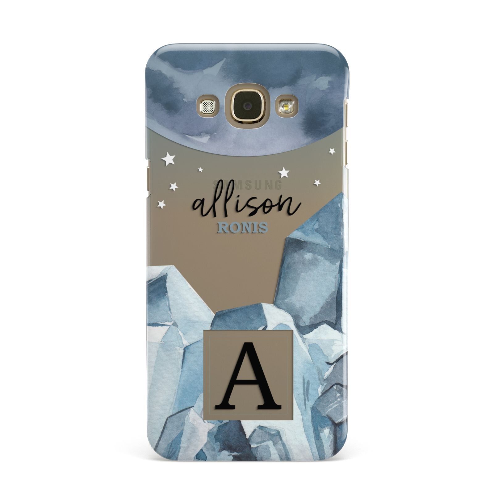 Lunar Crystals Personalised Name Samsung Galaxy A8 Case