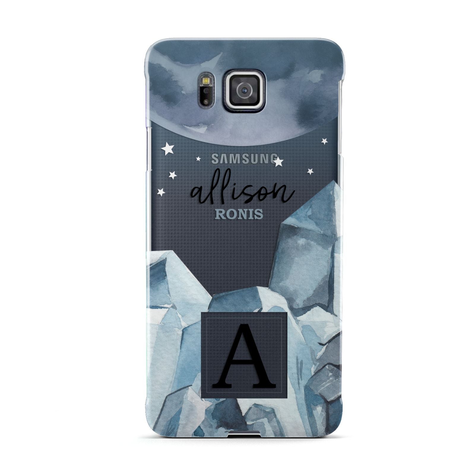 Lunar Crystals Personalised Name Samsung Galaxy Alpha Case