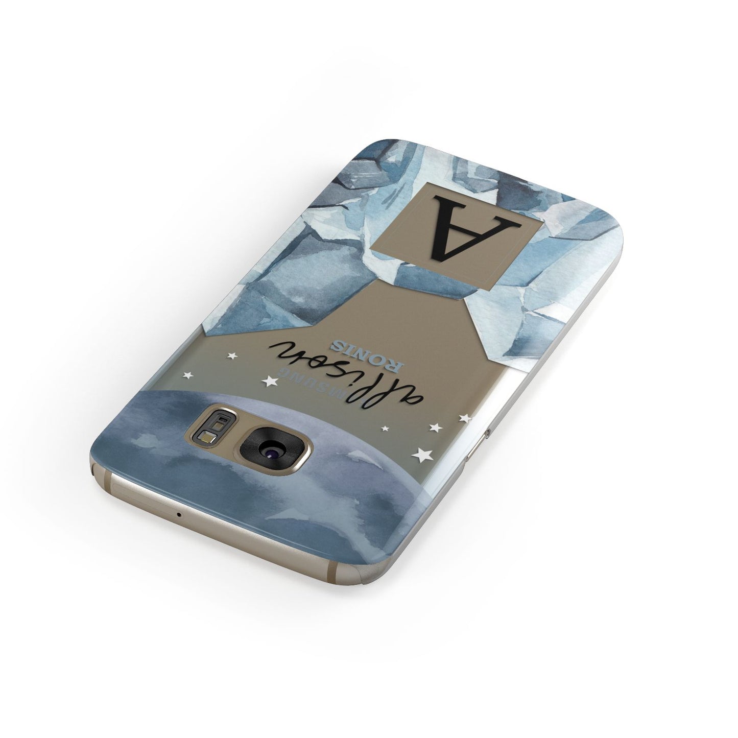 Lunar Crystals Personalised Name Samsung Galaxy Case Front Close Up