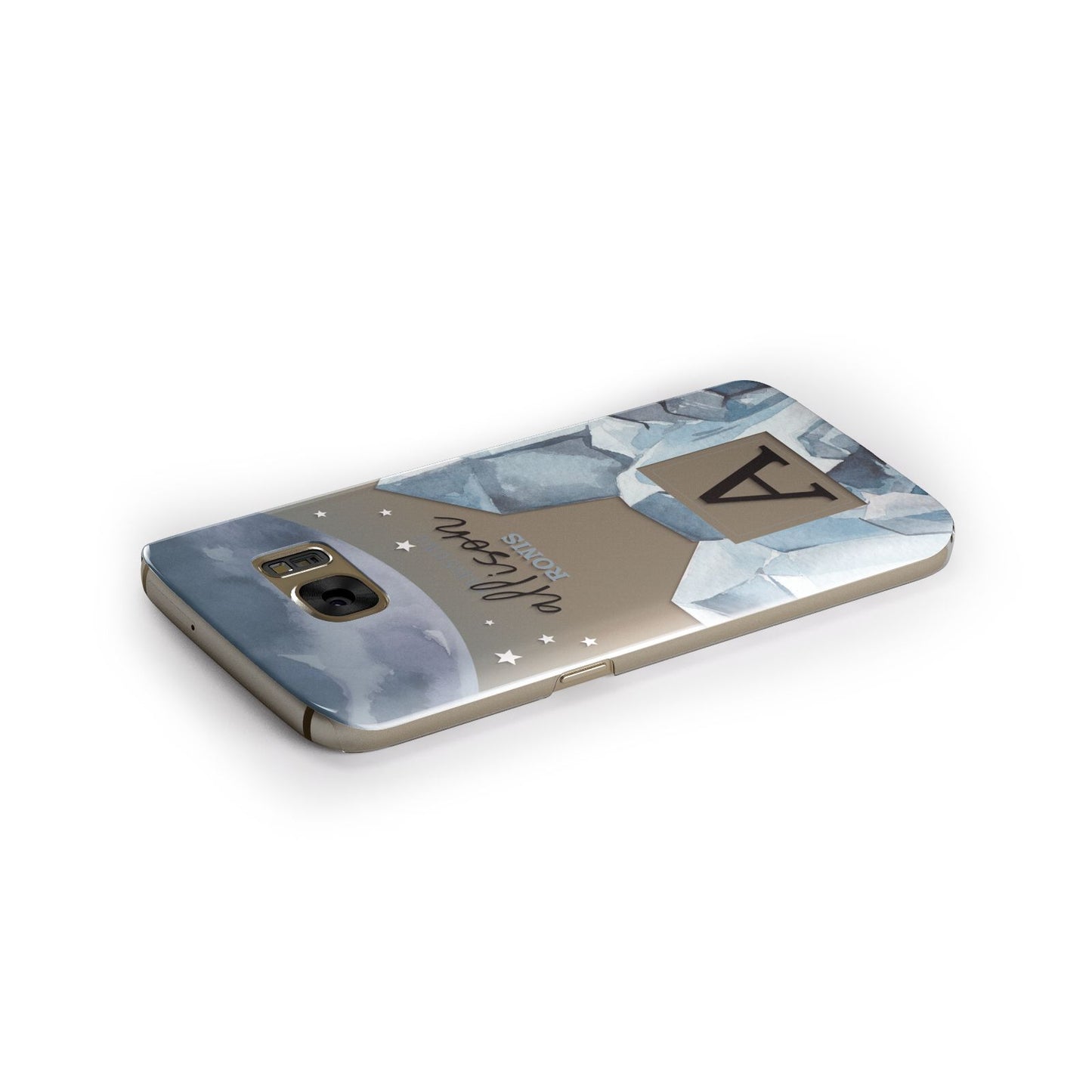 Lunar Crystals Personalised Name Samsung Galaxy Case Side Close Up