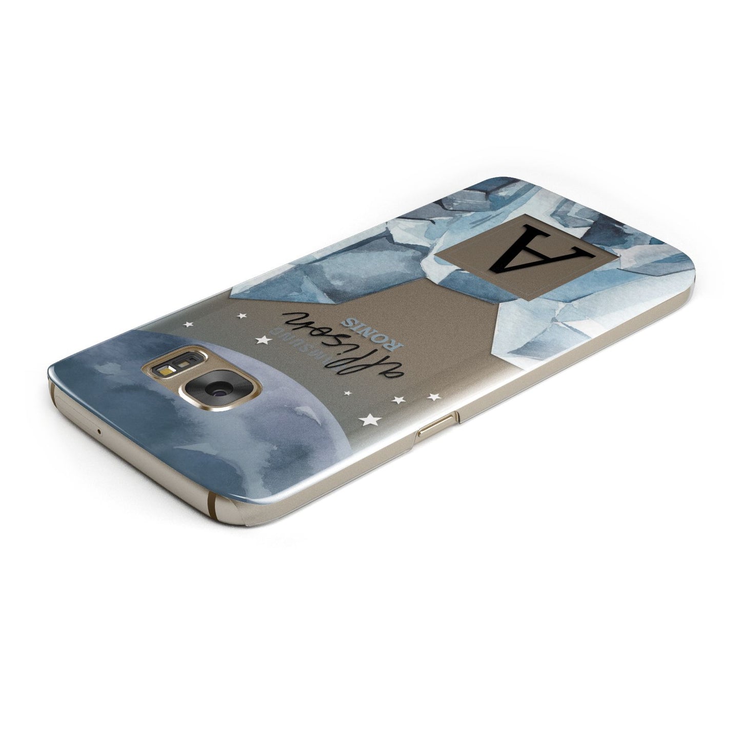 Lunar Crystals Personalised Name Samsung Galaxy Case Top Cutout