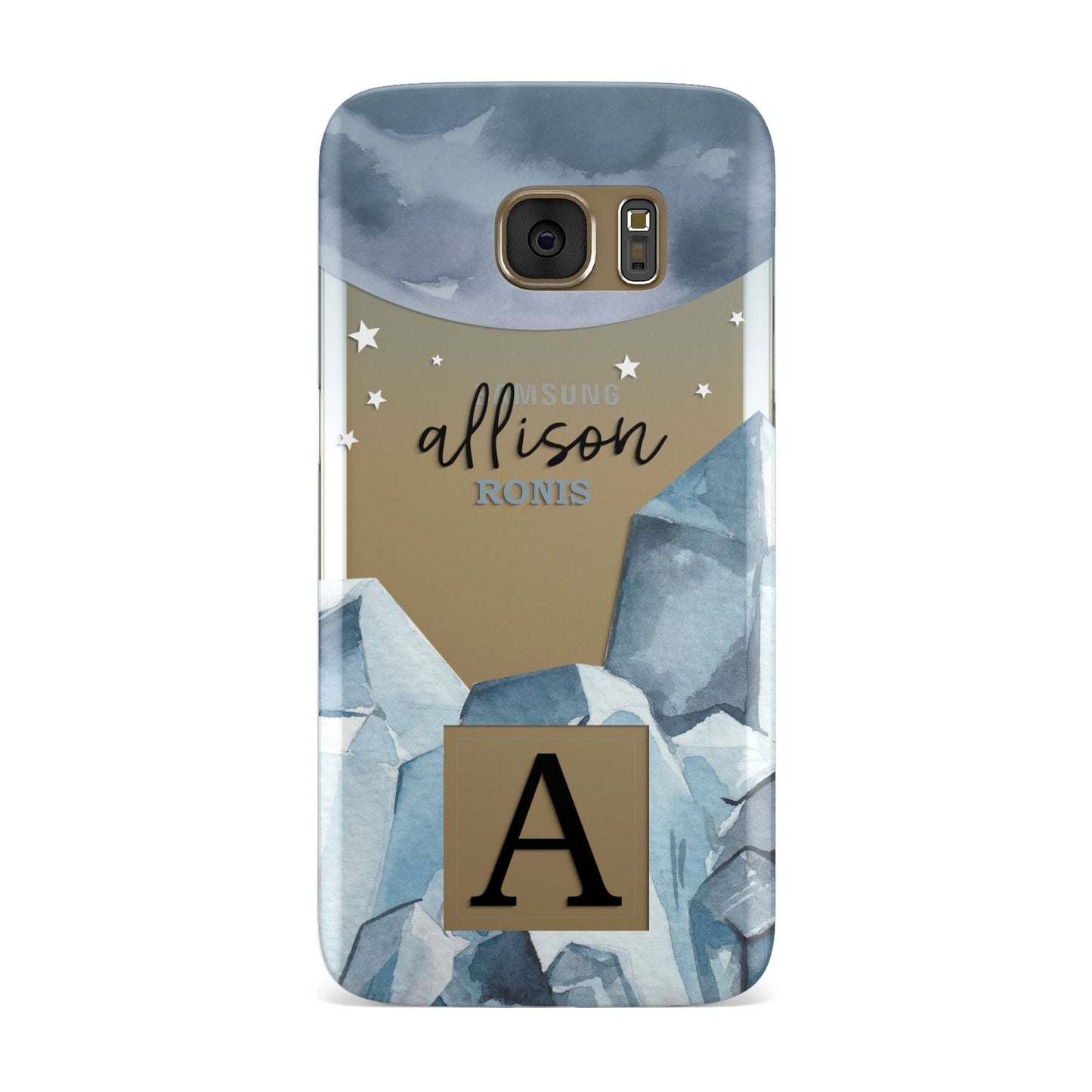 Lunar Crystals Personalised Name Samsung Galaxy Case