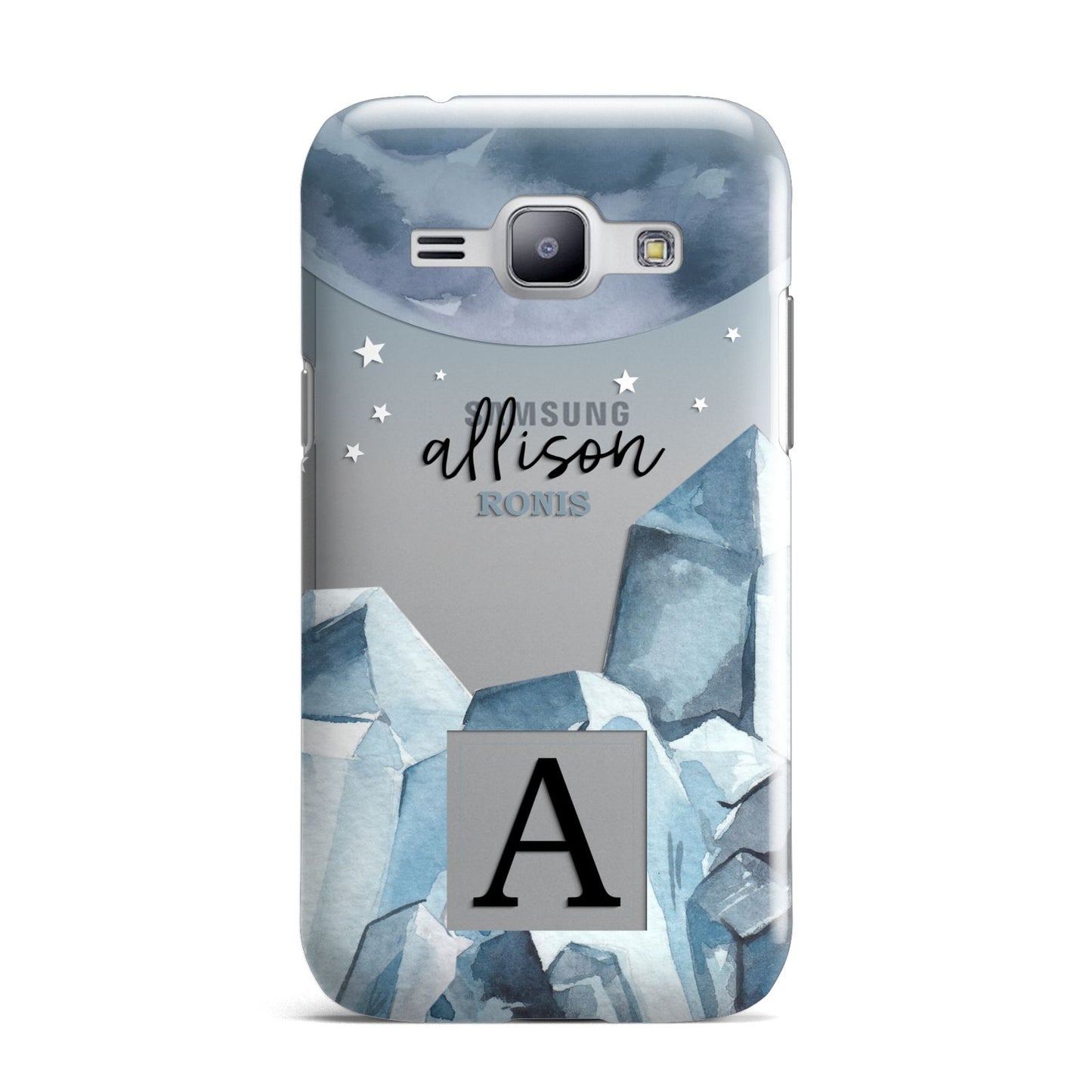 Lunar Crystals Personalised Name Samsung Galaxy J1 2015 Case