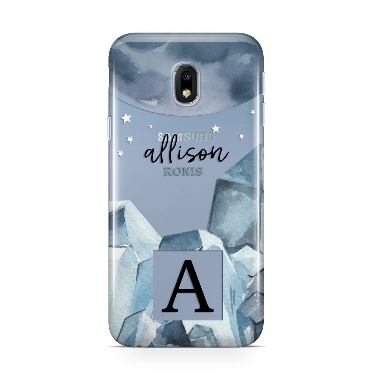 Lunar Crystals Personalised Name Samsung Galaxy J3 2017 Case