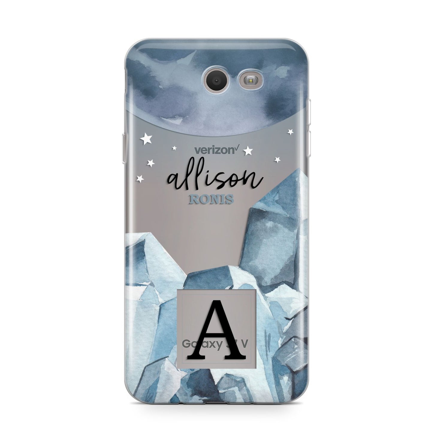 Lunar Crystals Personalised Name Samsung Galaxy J7 2017 Case