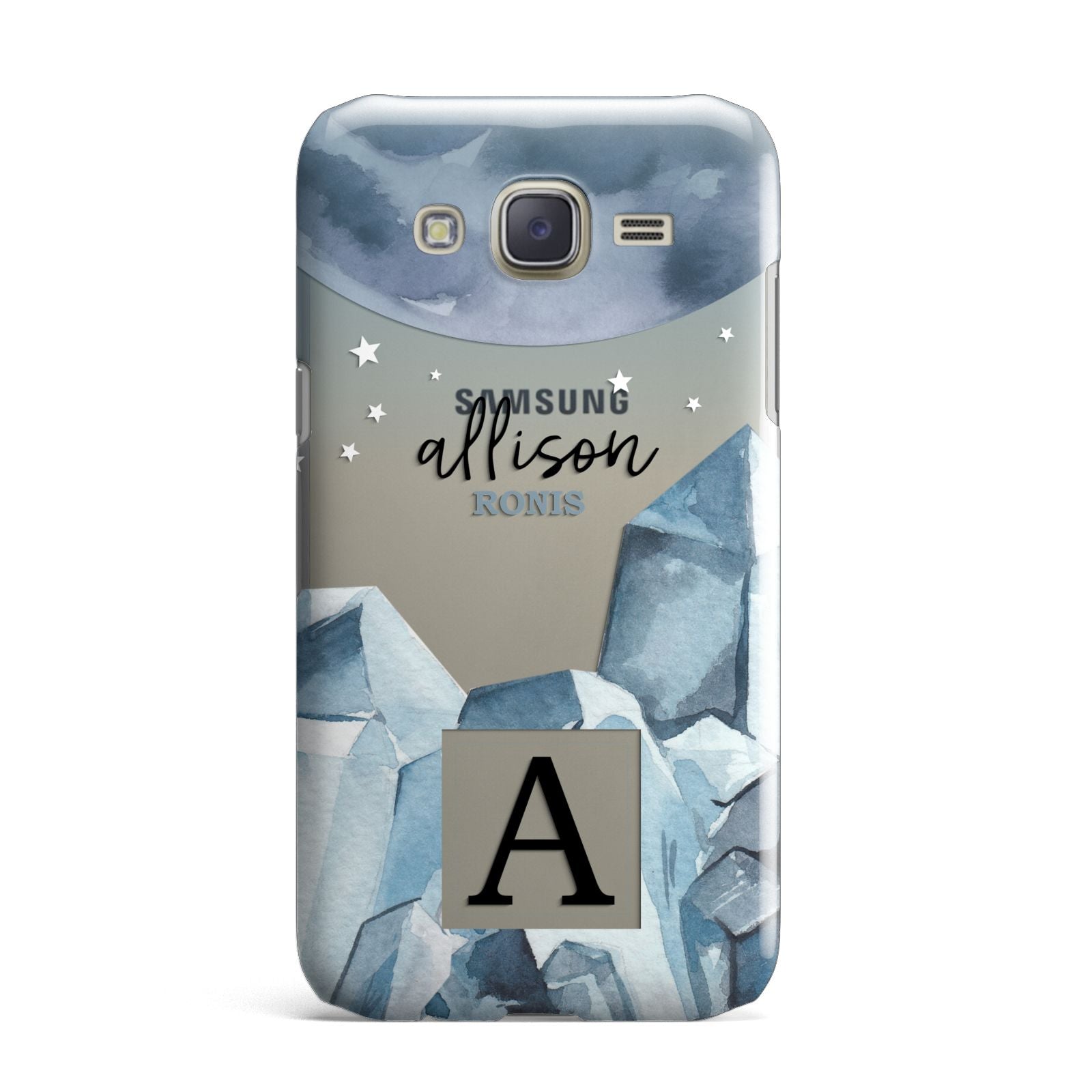 Lunar Crystals Personalised Name Samsung Galaxy J7 Case