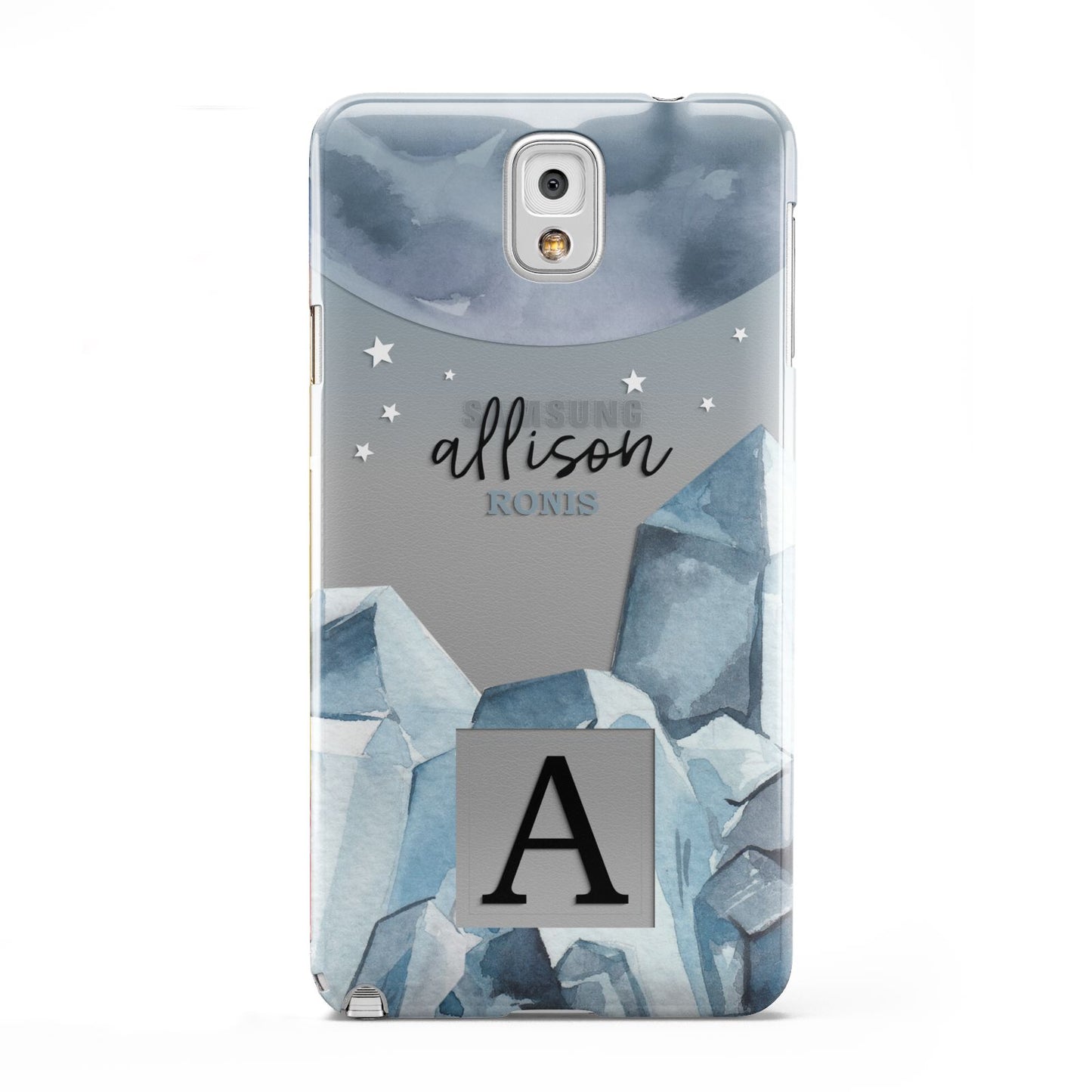 Lunar Crystals Personalised Name Samsung Galaxy Note 3 Case