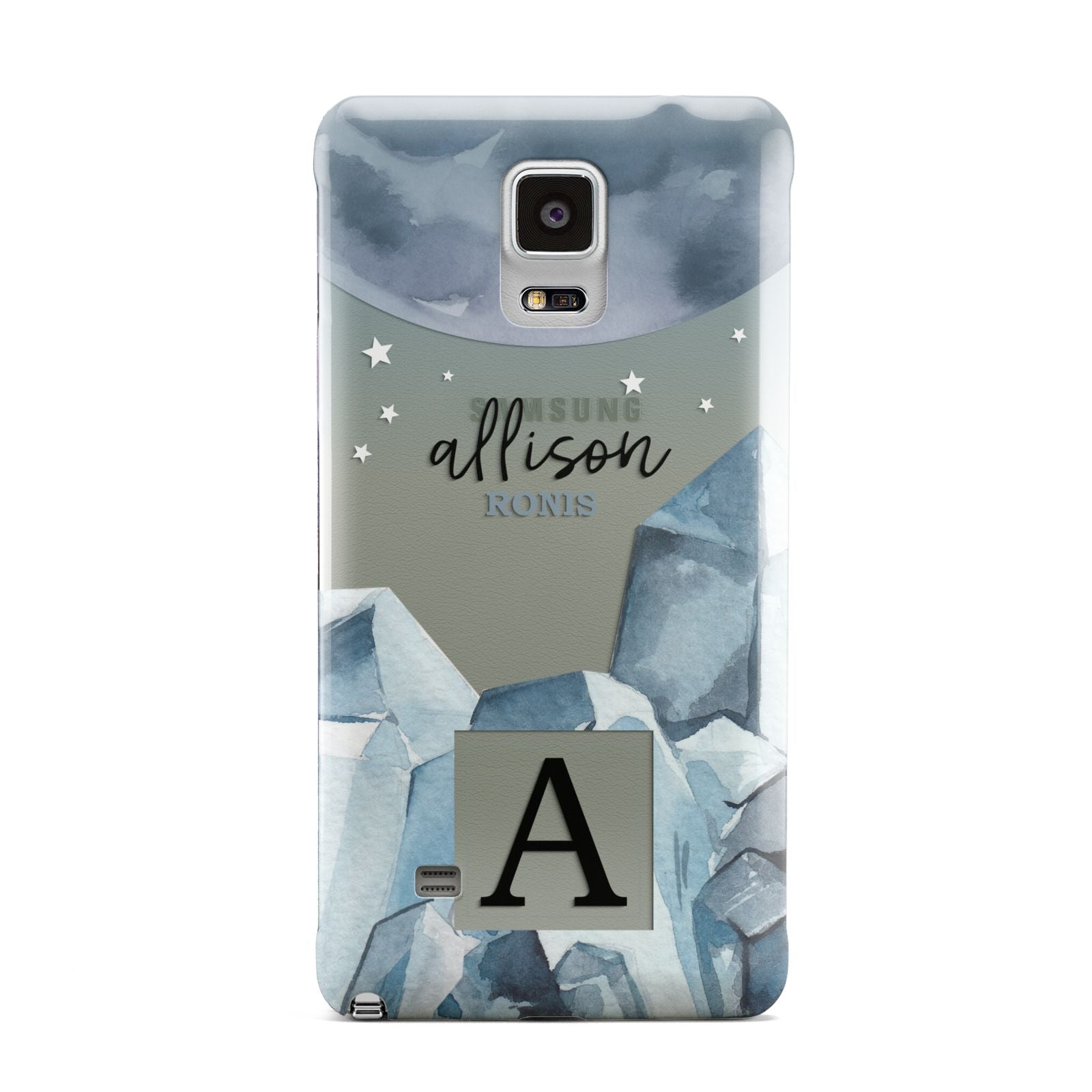 Lunar Crystals Personalised Name Samsung Galaxy Note 4 Case