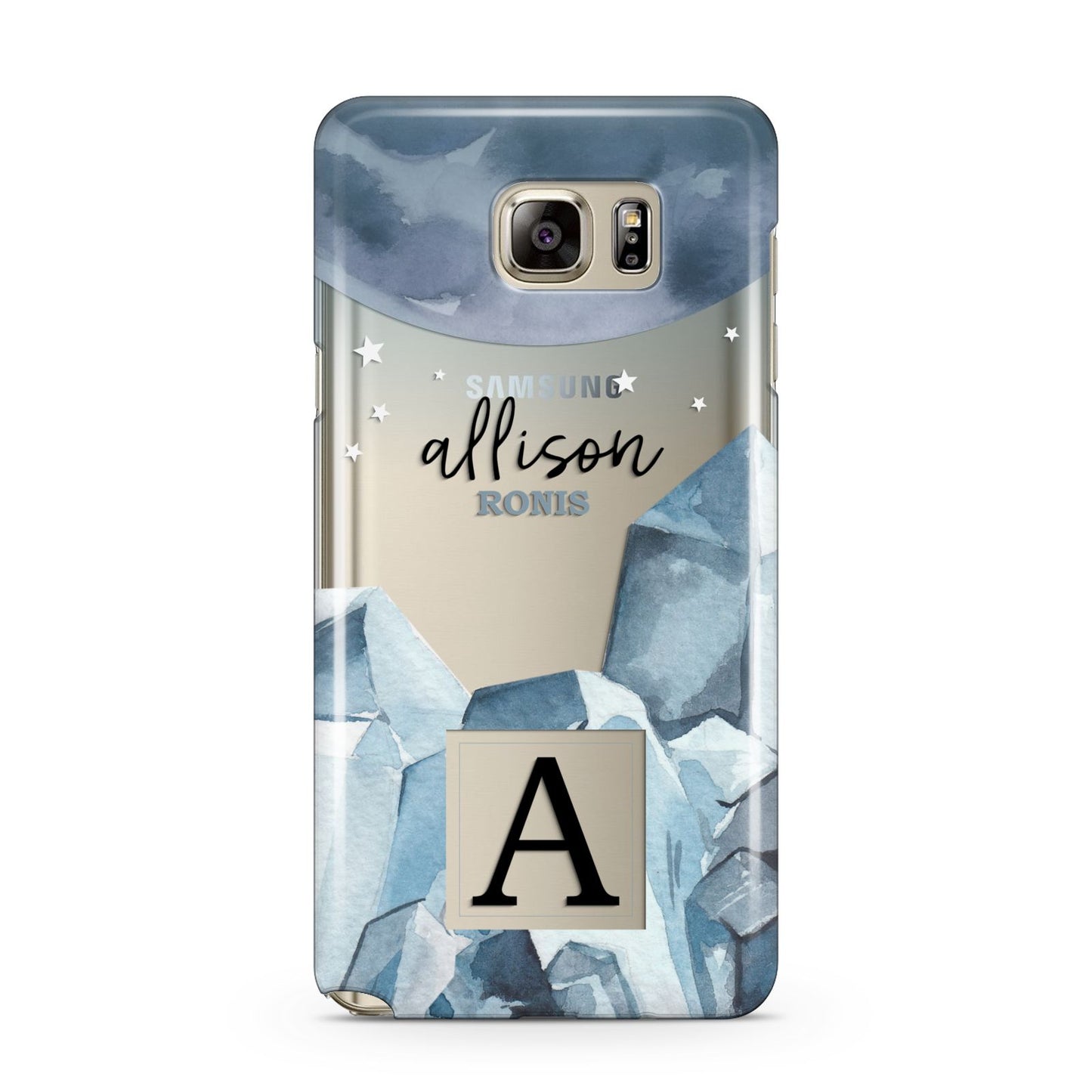 Lunar Crystals Personalised Name Samsung Galaxy Note 5 Case