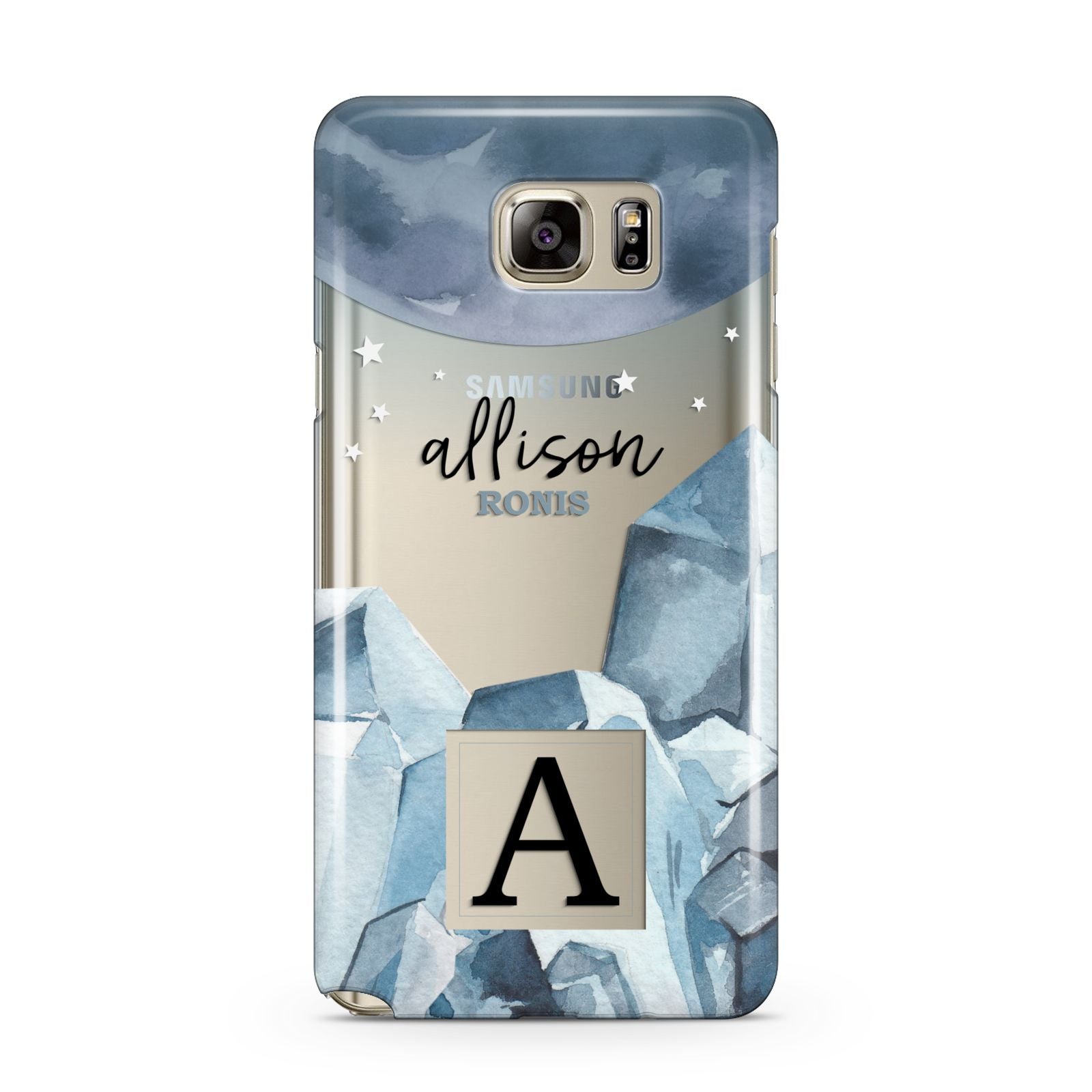 Lunar Crystals Personalised Name Samsung Galaxy Note 5 Case