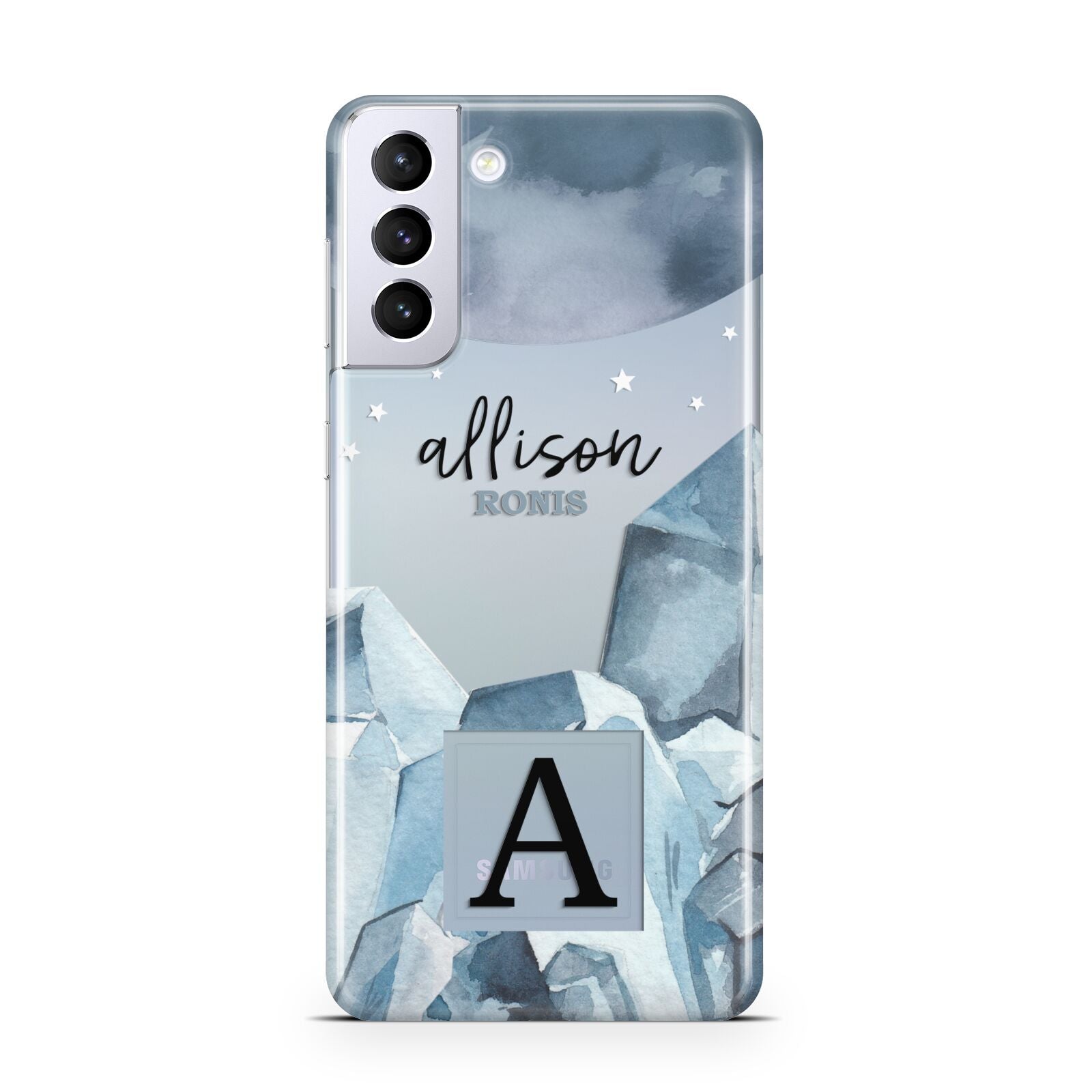 Lunar Crystals Personalised Name Samsung S21 Plus Case