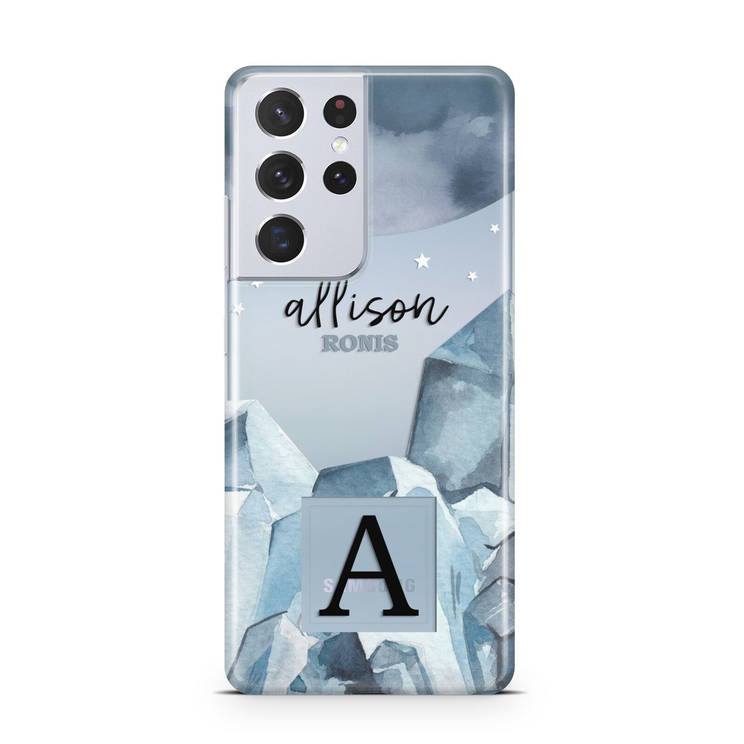 Lunar Crystals Personalised Name Samsung S21 Ultra Case