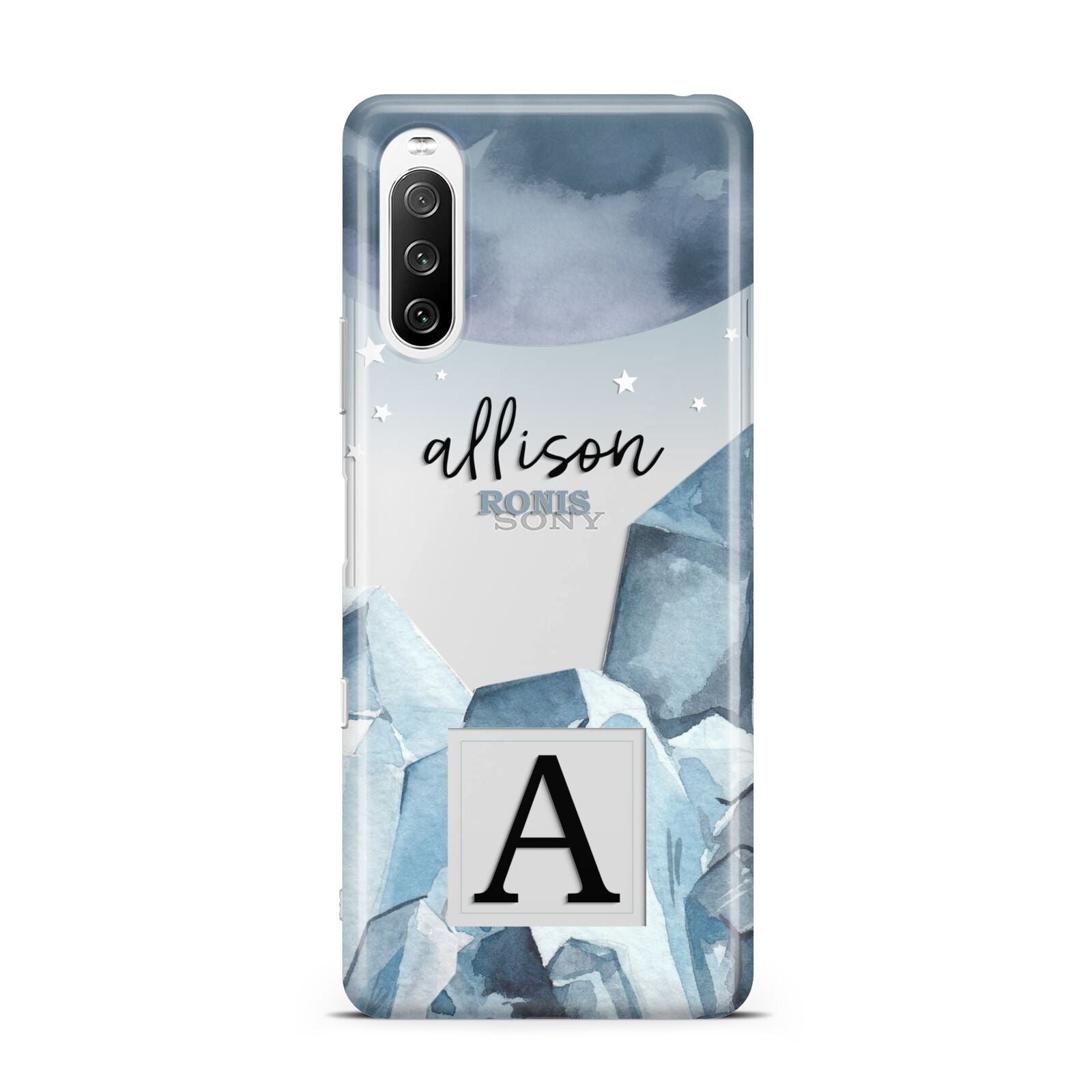Lunar Crystals Personalised Name Sony Xperia 10 III Case