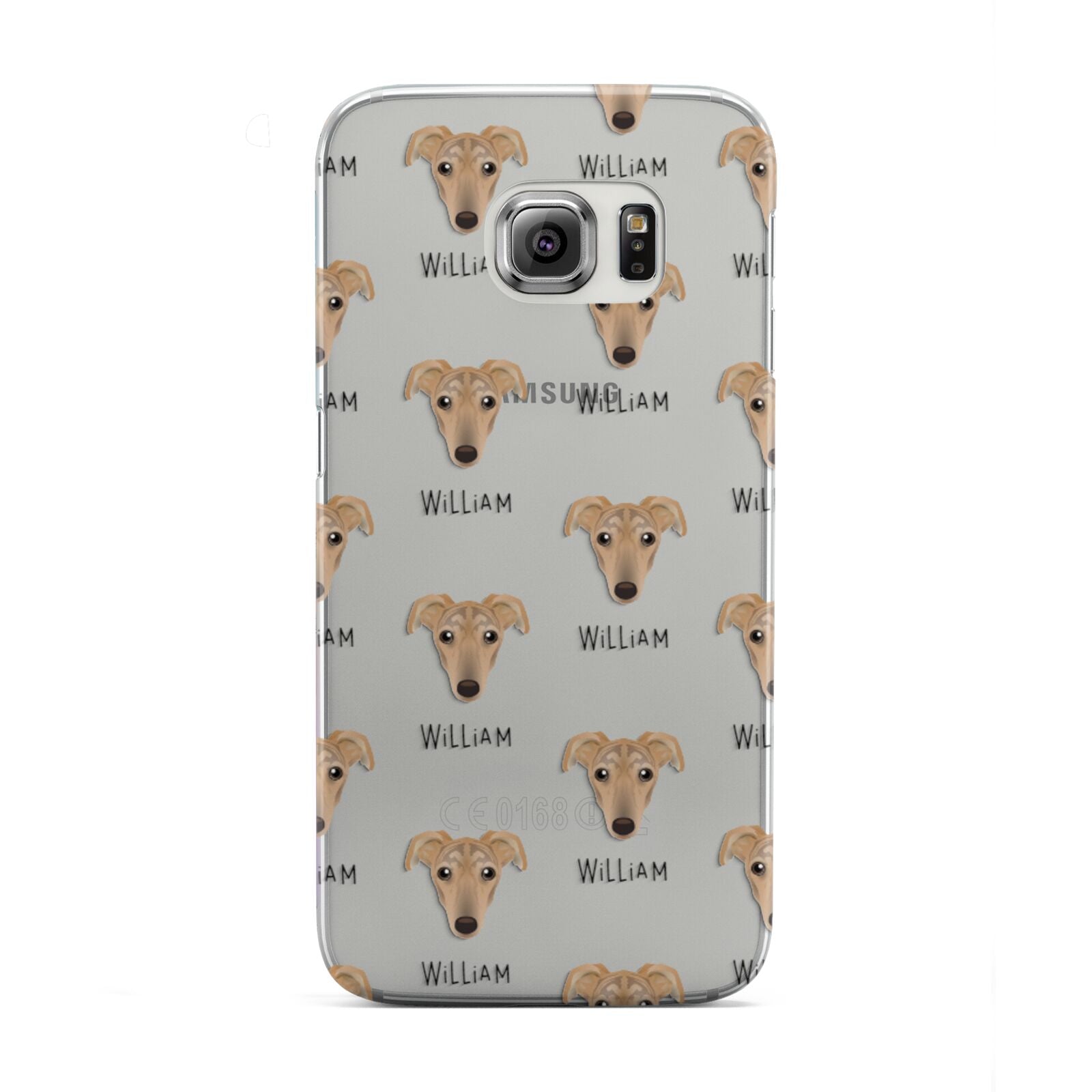 Lurcher Icon with Name Samsung Galaxy S6 Edge Case