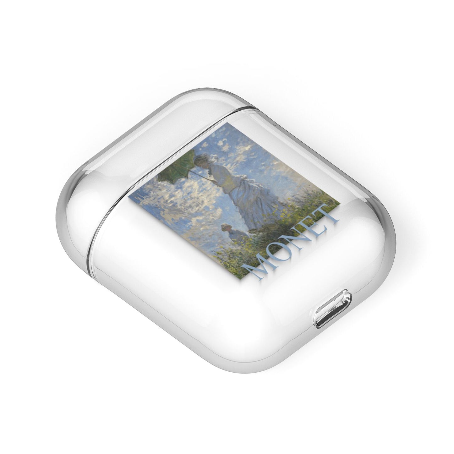 Madame Monet And Her Son By Claude Monet AirPods Case Laid Flat