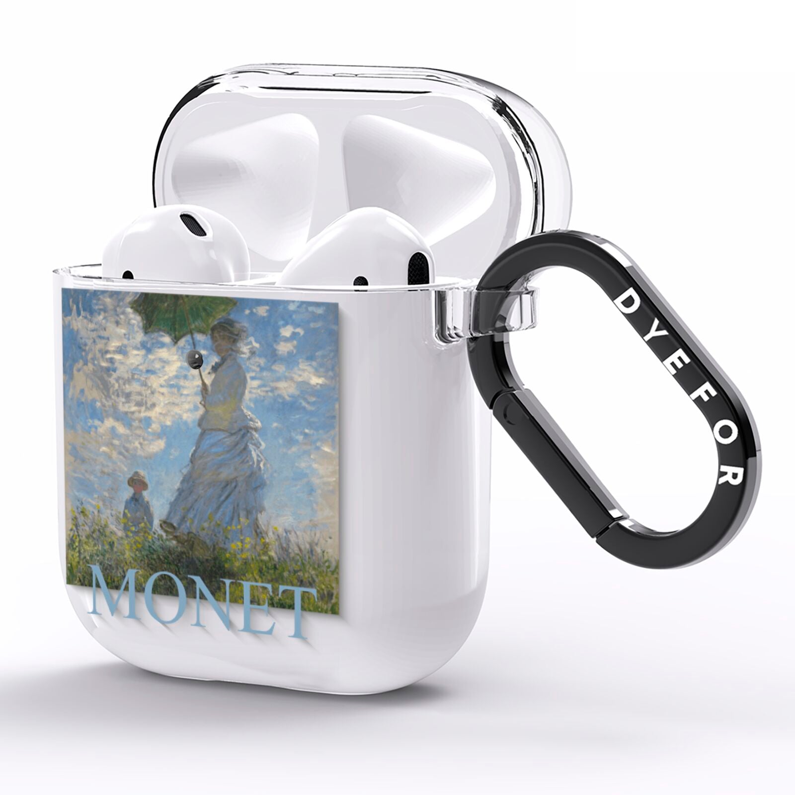 Madame Monet And Her Son By Claude Monet AirPods Clear Case Side Image