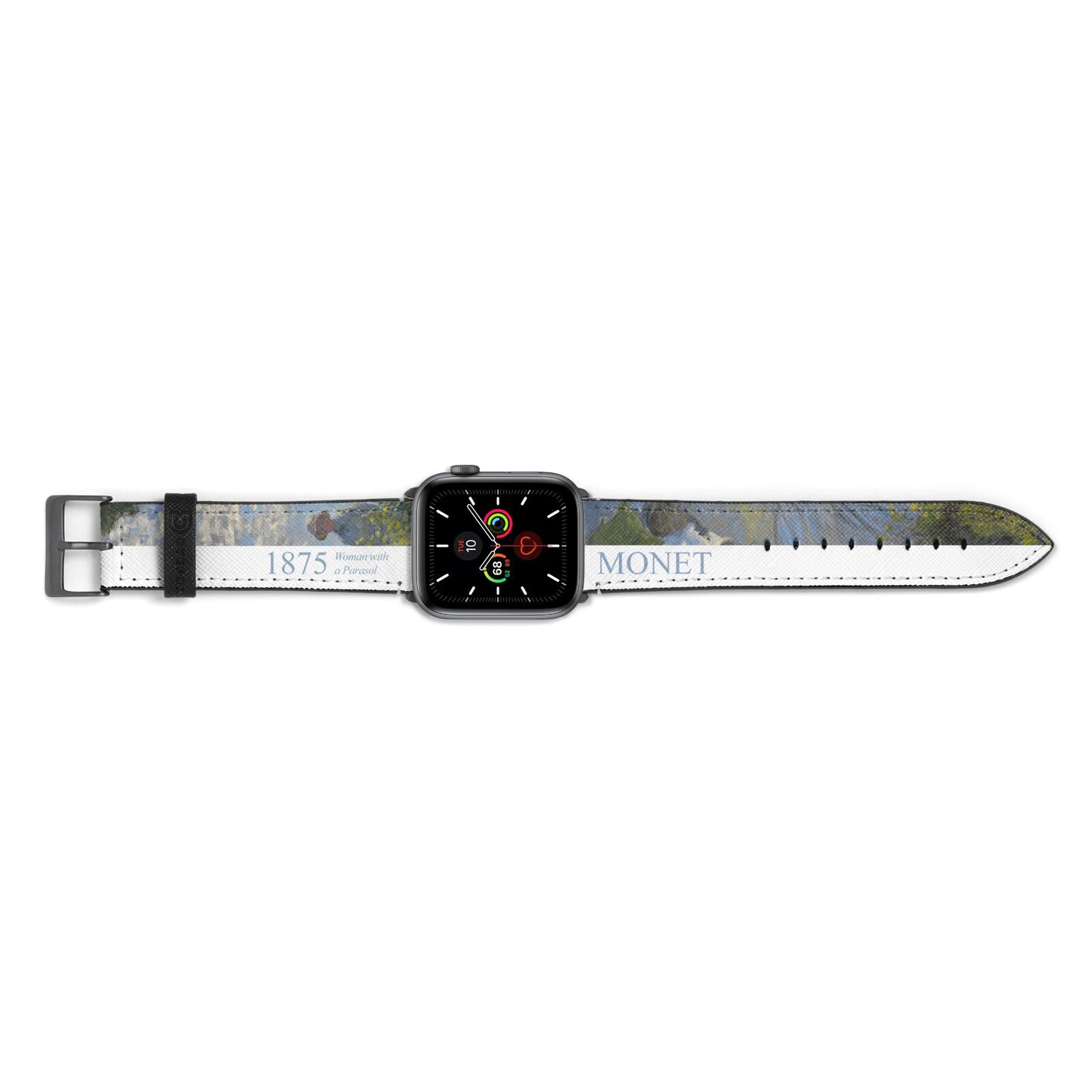 Madame Monet And Her Son By Claude Monet Apple Watch Strap Landscape Image Space Grey Hardware