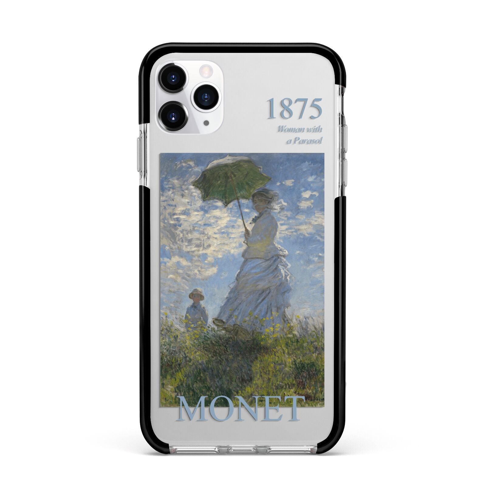 Madame Monet And Her Son By Claude Monet Apple iPhone 11 Pro Max in Silver with Black Impact Case