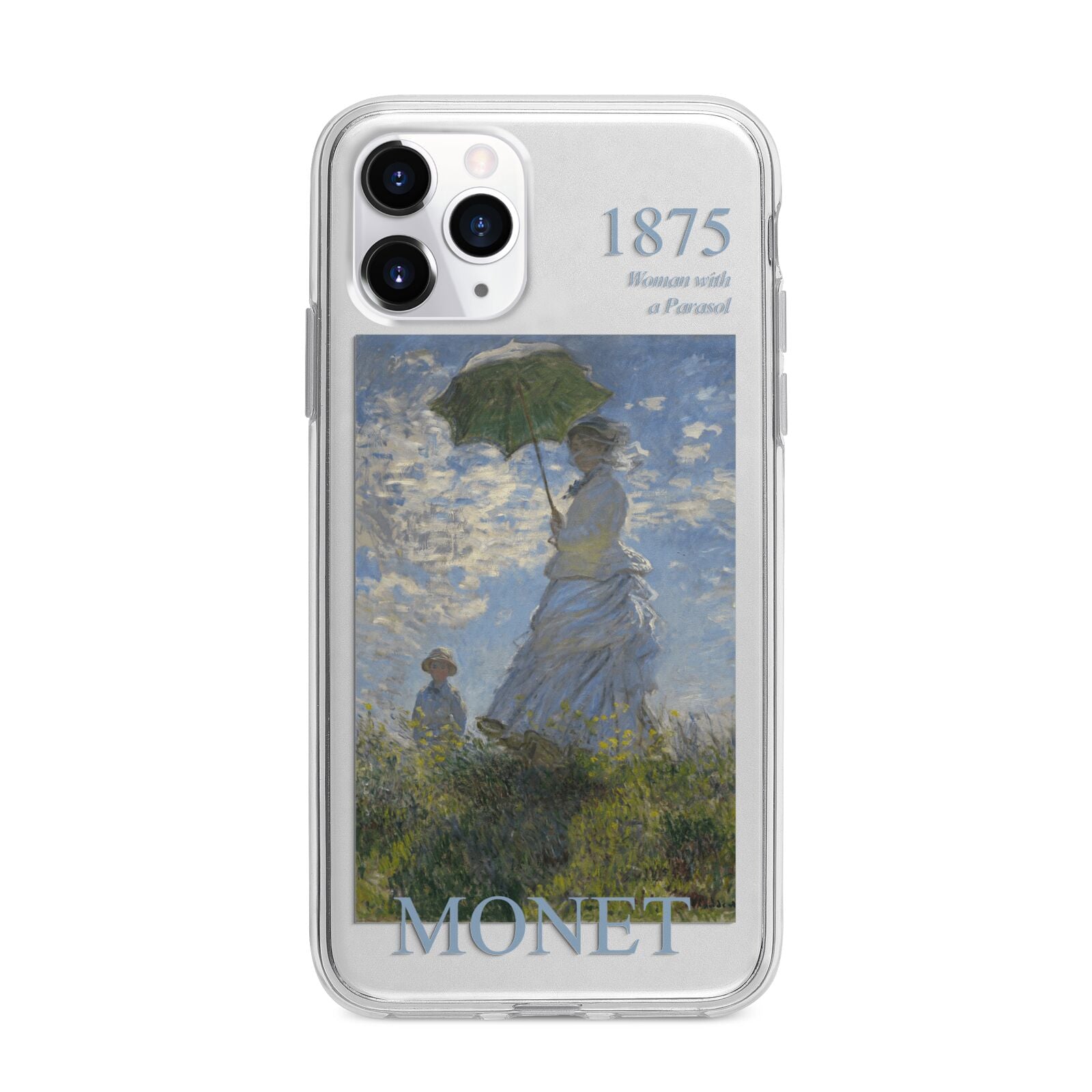 Madame Monet And Her Son By Claude Monet Apple iPhone 11 Pro Max in Silver with Bumper Case