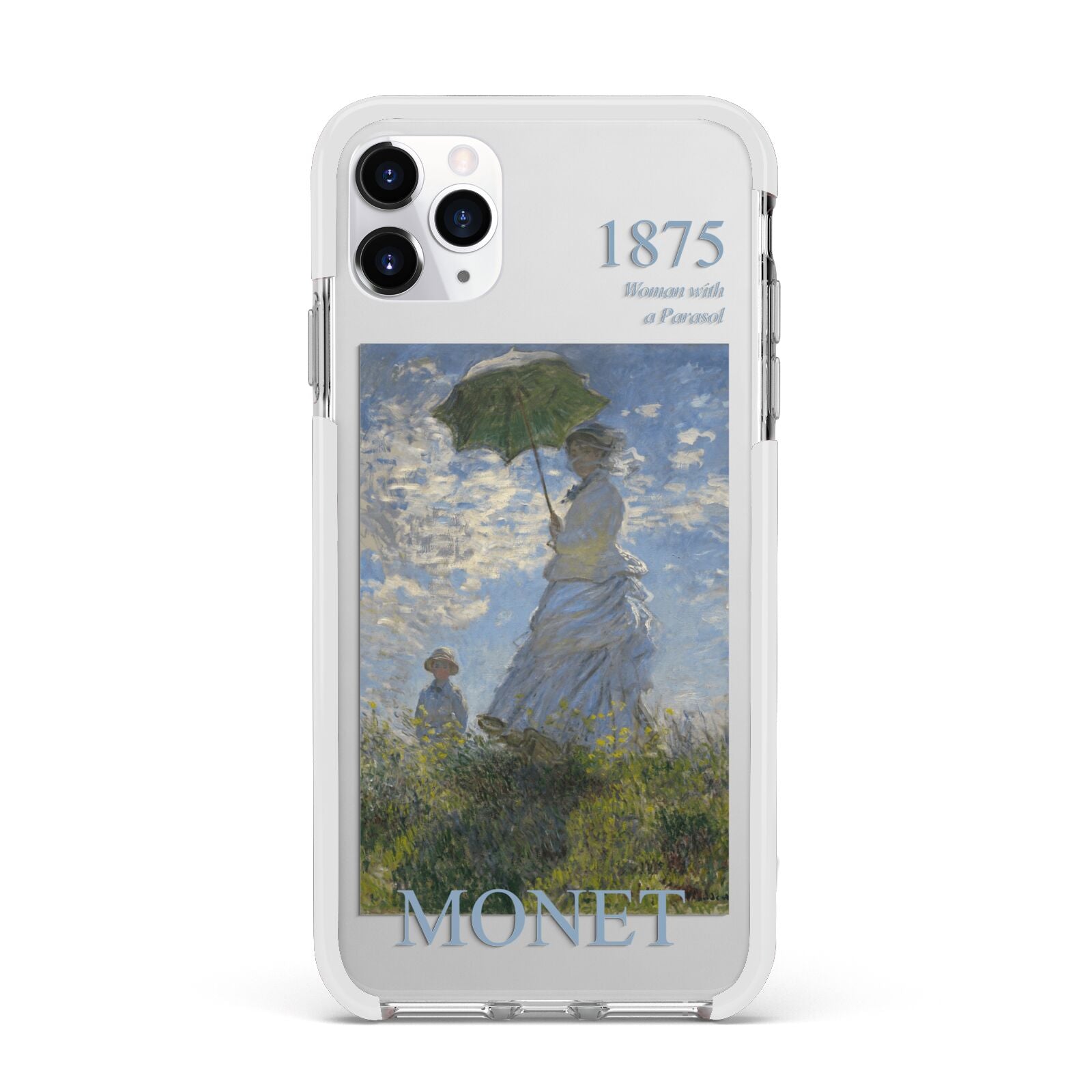 Madame Monet And Her Son By Claude Monet Apple iPhone 11 Pro Max in Silver with White Impact Case