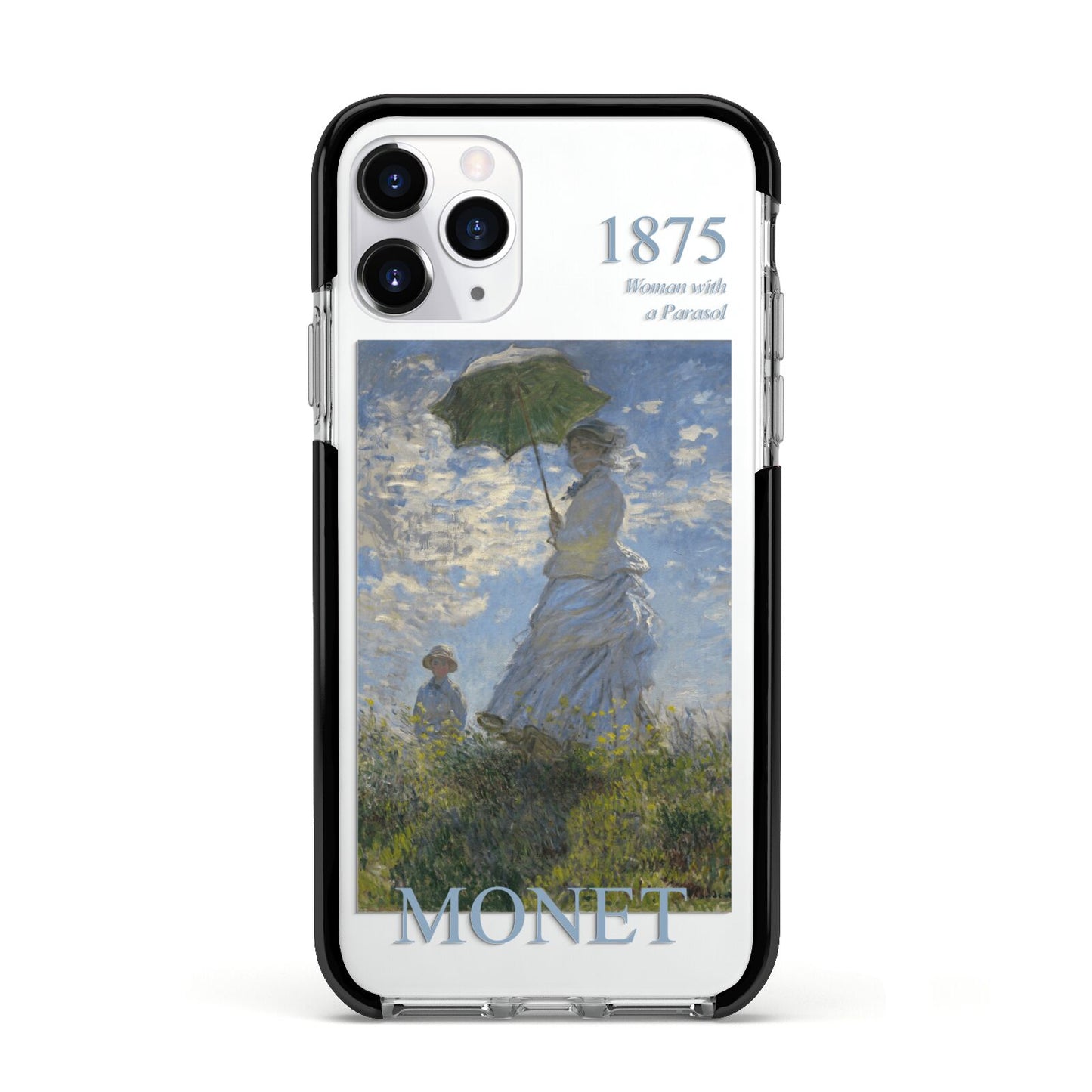 Madame Monet And Her Son By Claude Monet Apple iPhone 11 Pro in Silver with Black Impact Case