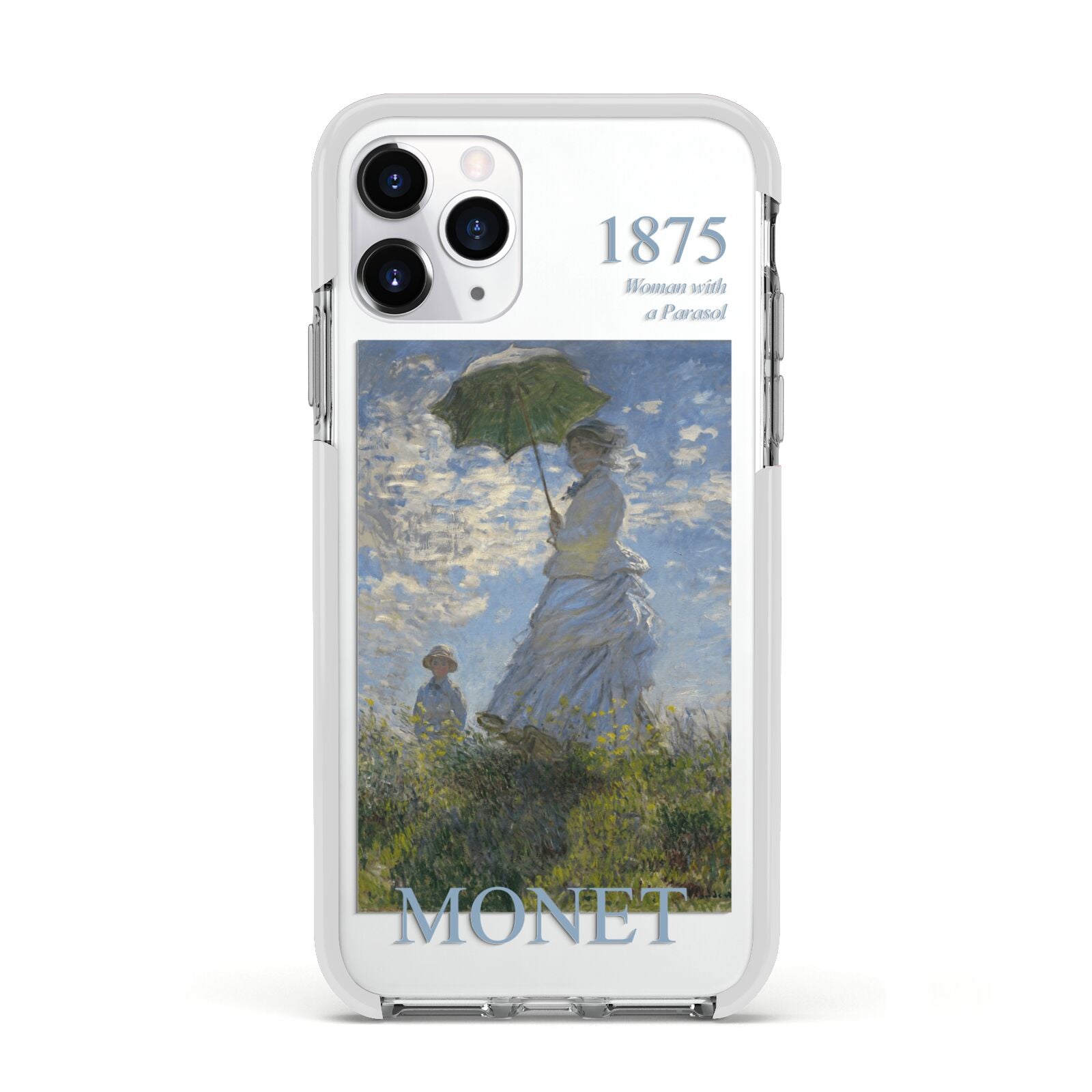 Madame Monet And Her Son By Claude Monet Apple iPhone 11 Pro in Silver with White Impact Case