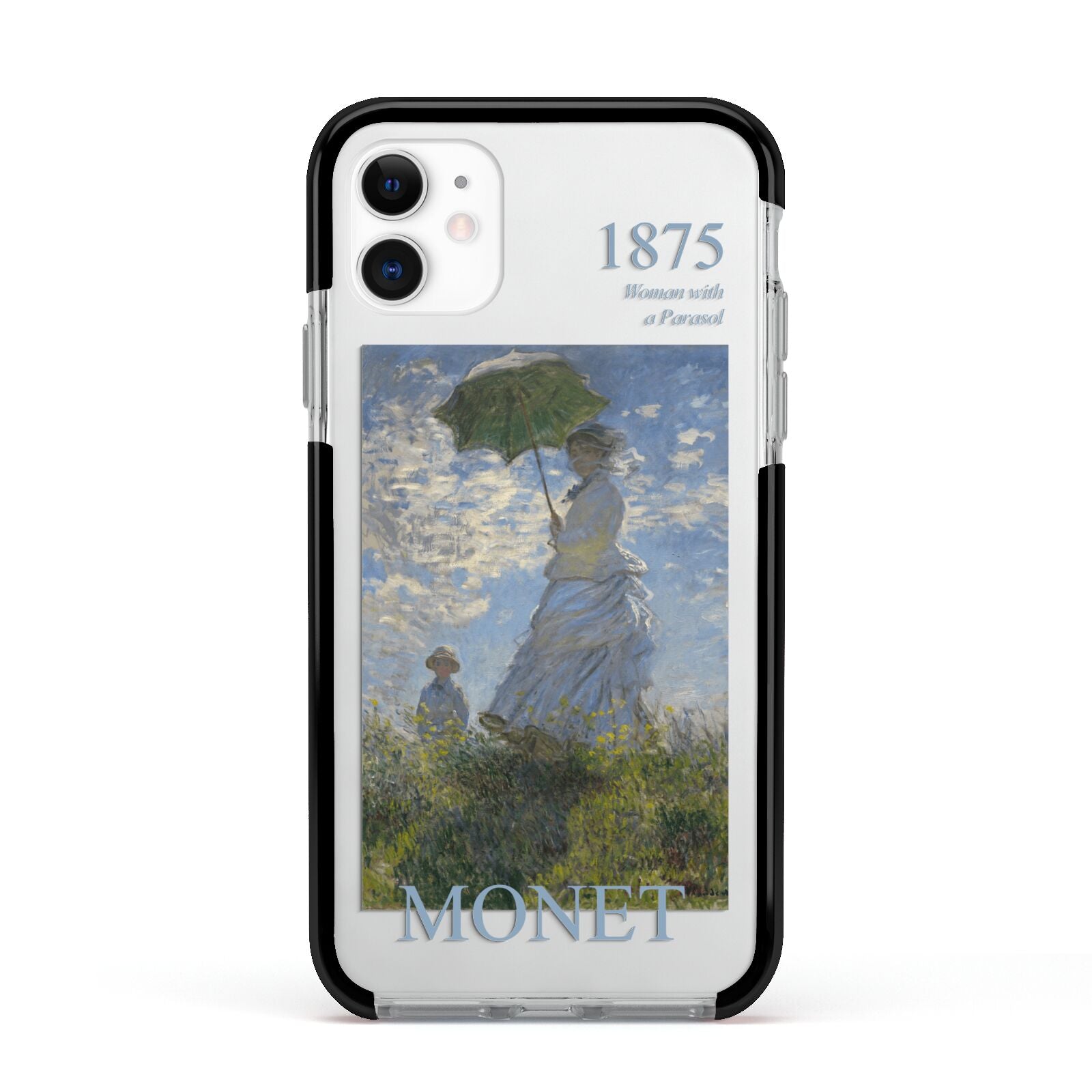 Madame Monet And Her Son By Claude Monet Apple iPhone 11 in White with Black Impact Case