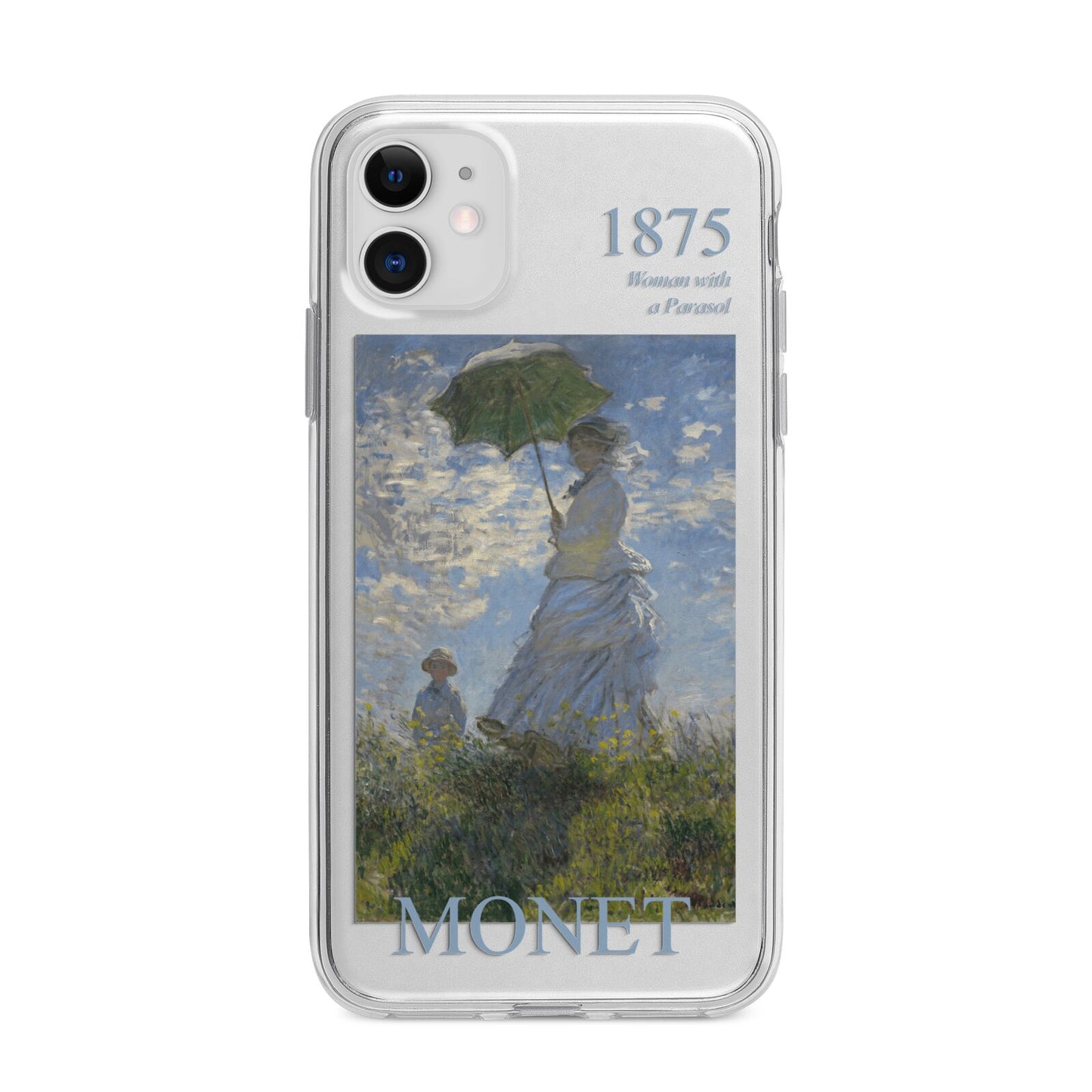 Madame Monet And Her Son By Claude Monet Apple iPhone 11 in White with Bumper Case