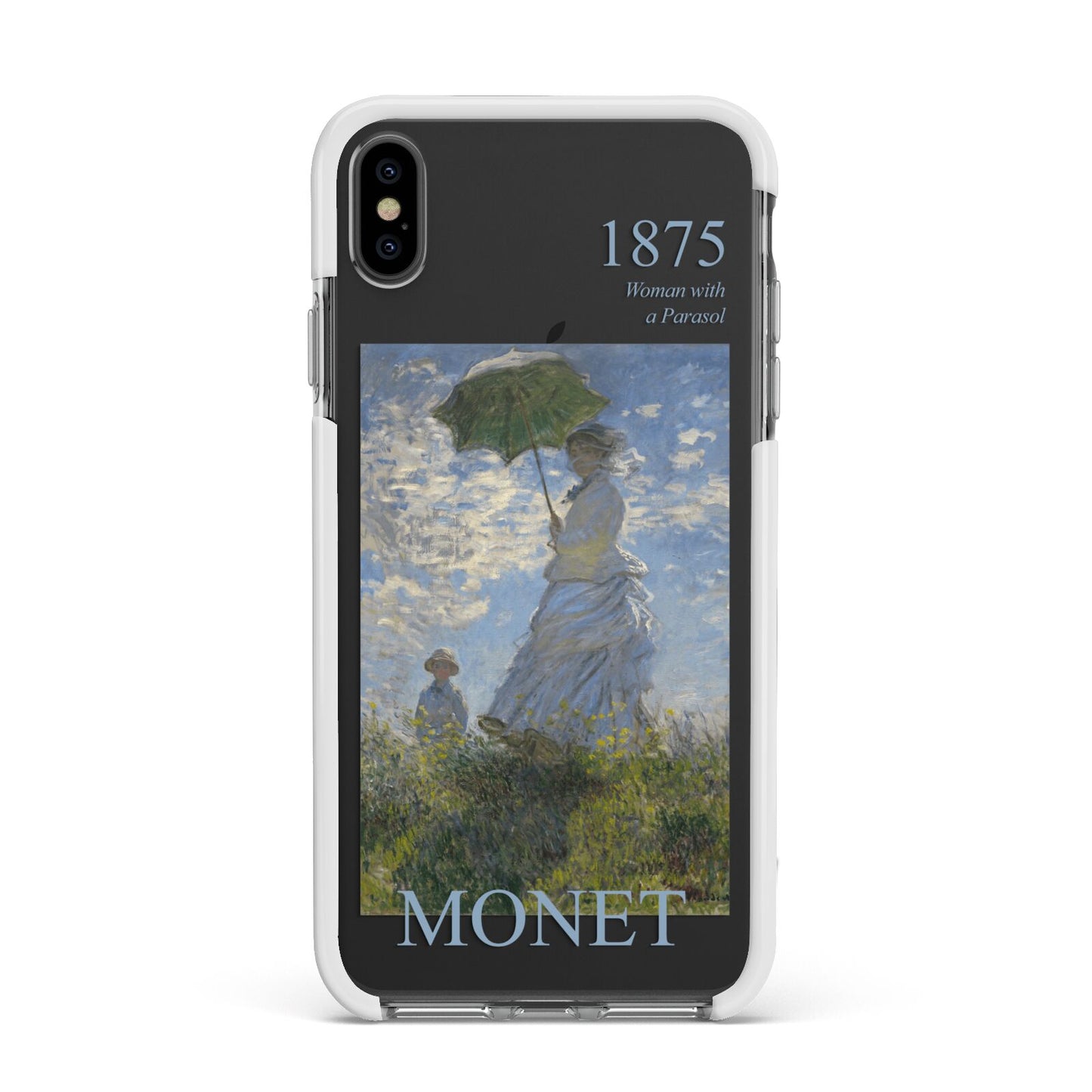 Madame Monet And Her Son By Claude Monet Apple iPhone Xs Max Impact Case White Edge on Black Phone