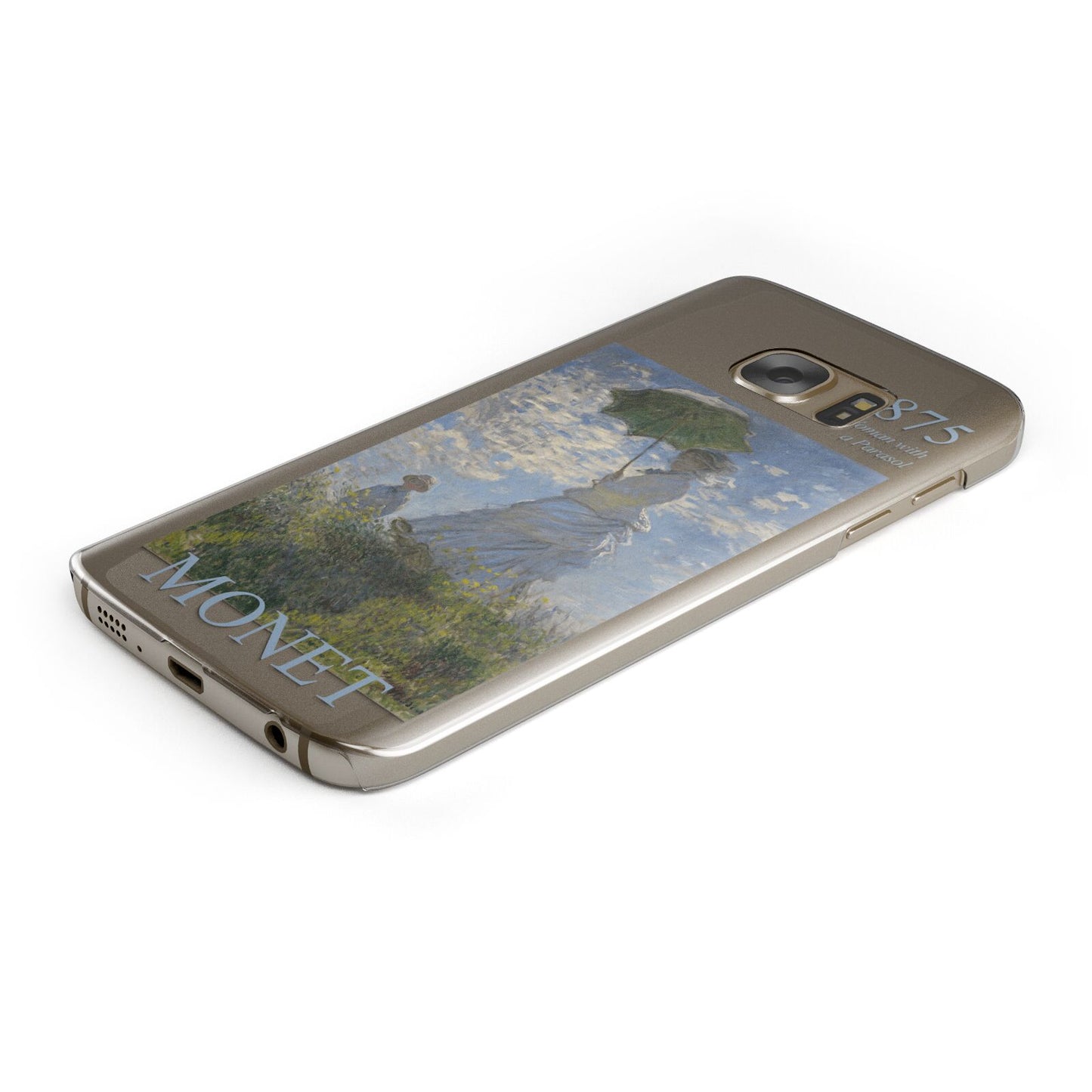 Madame Monet And Her Son By Claude Monet Protective Samsung Galaxy Case Angled Image